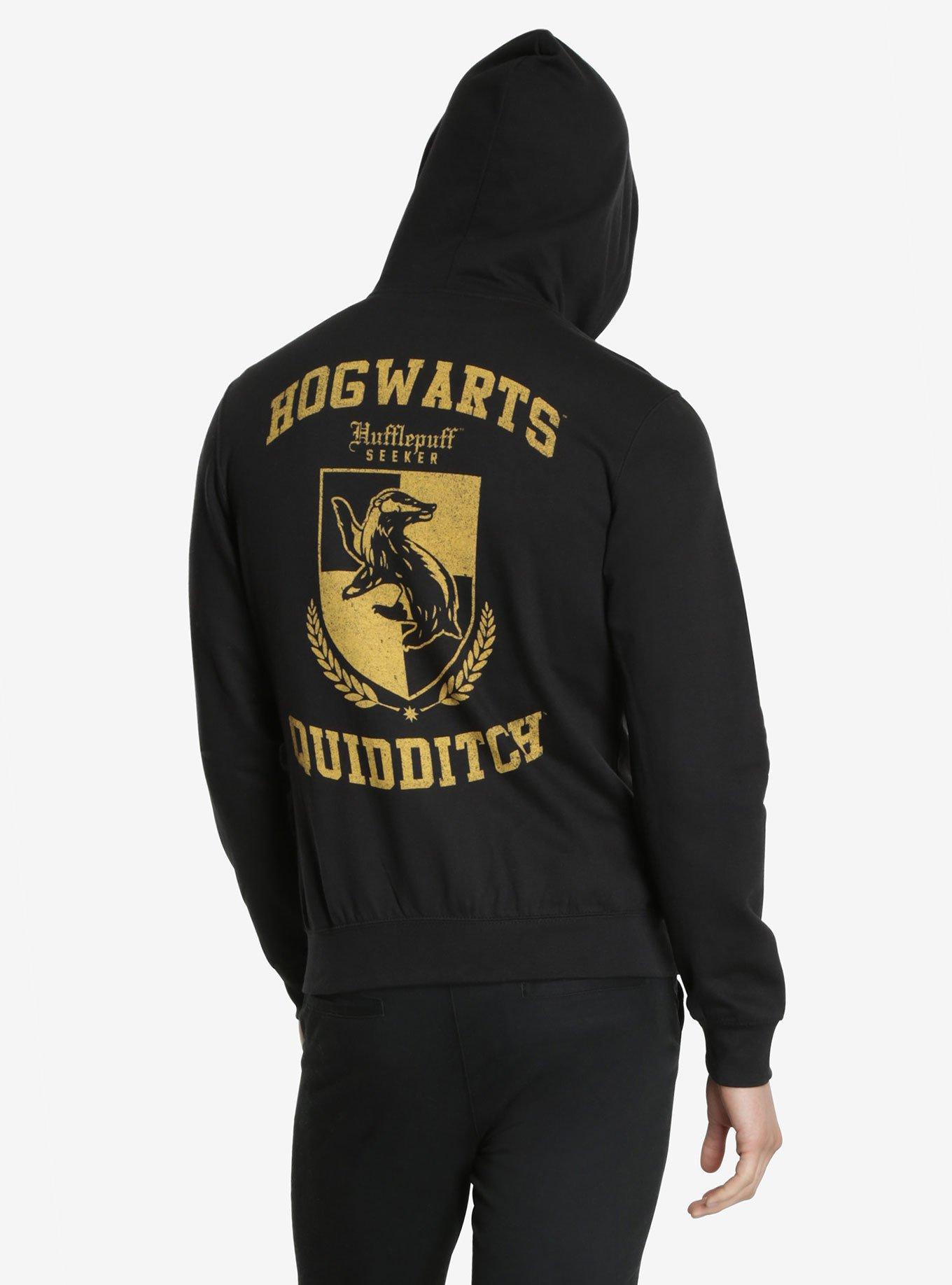 Harry Potter Hufflepuff Quidditch Zipper Hoodie, , alternate