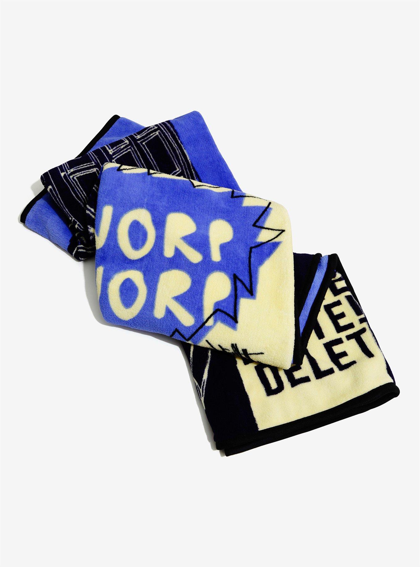 Doctor Who TARDIS Boxes Throw Blanket, , alternate