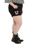 Disney Alice In Wonderland Cheshire Cat V-Stitch Shorts Plus Size, , alternate
