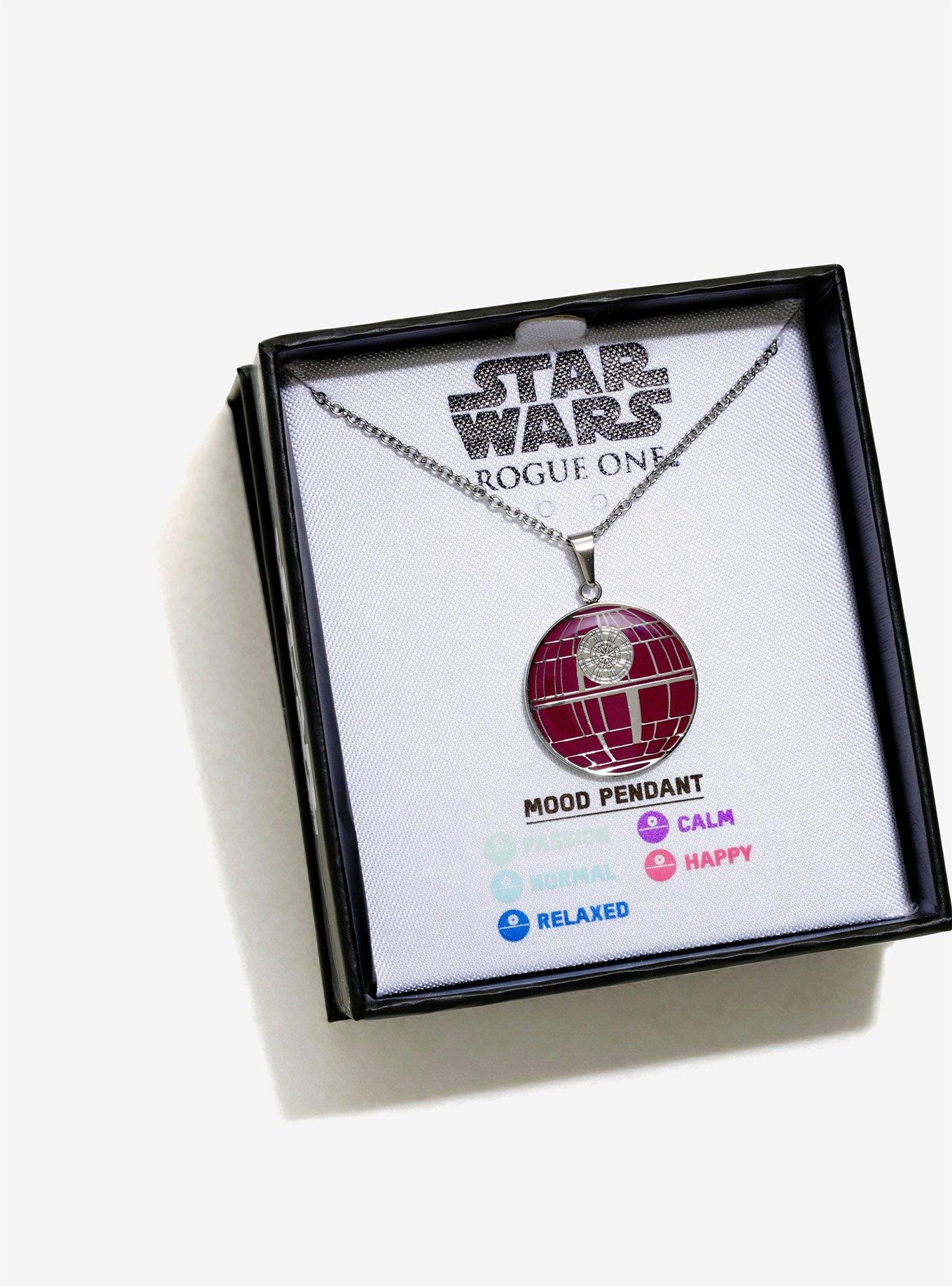 Star Wars Rogue One Death Star Mood Necklace, , alternate