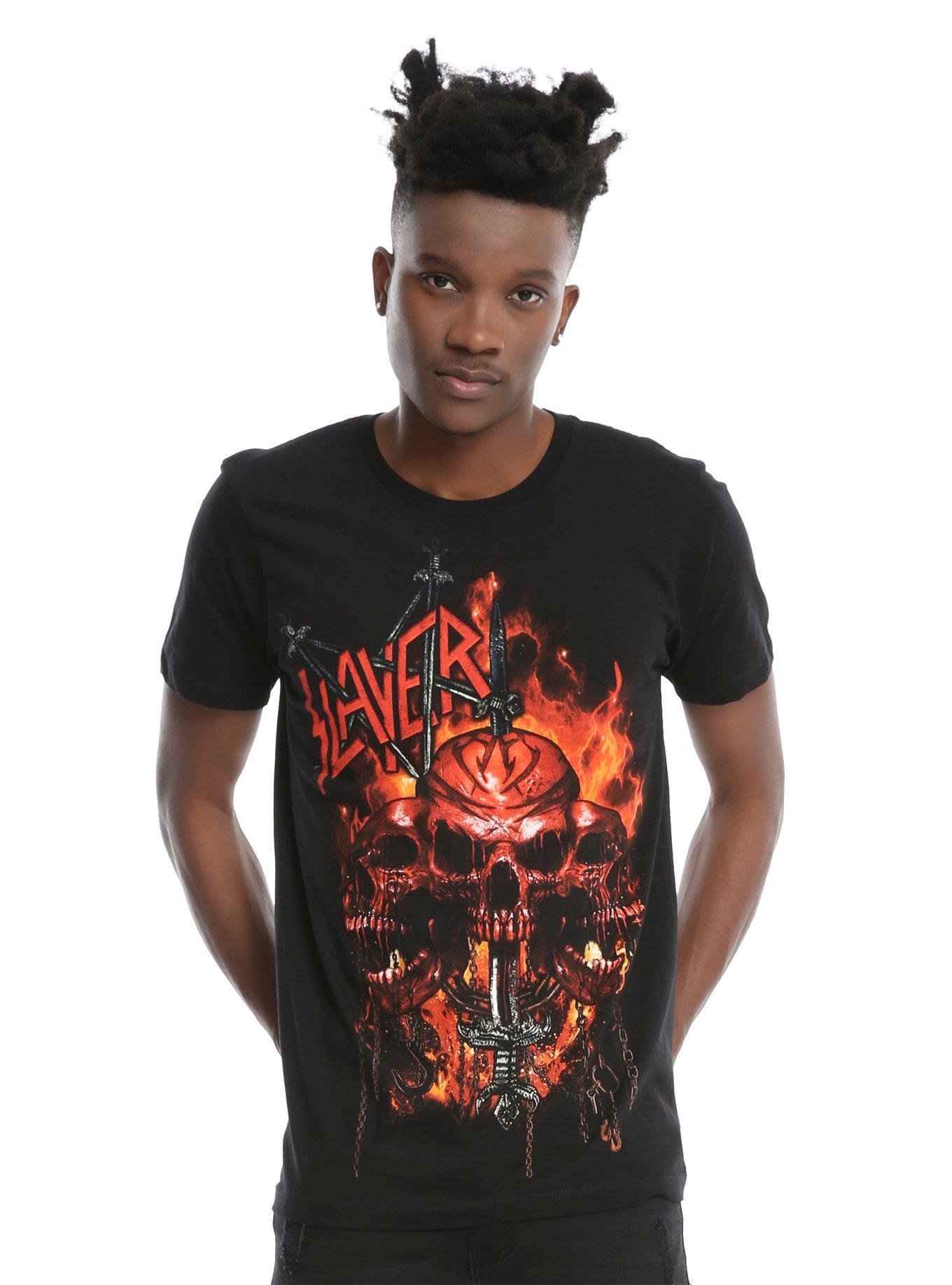 Slayer Skull Trio T-Shirt, , alternate