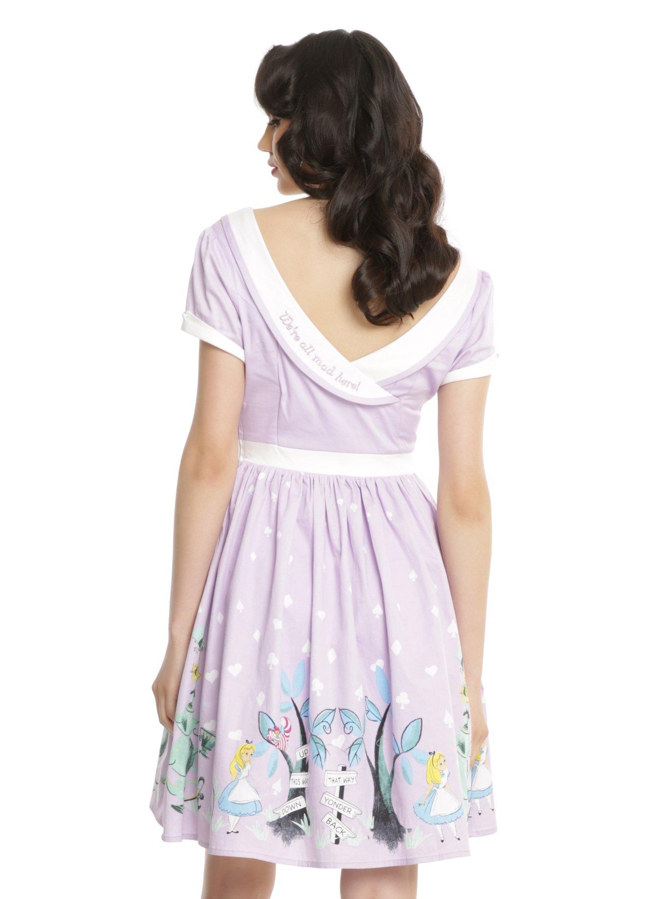 Disney Alice In Wonderland Tea Party Retro Dress, , alternate