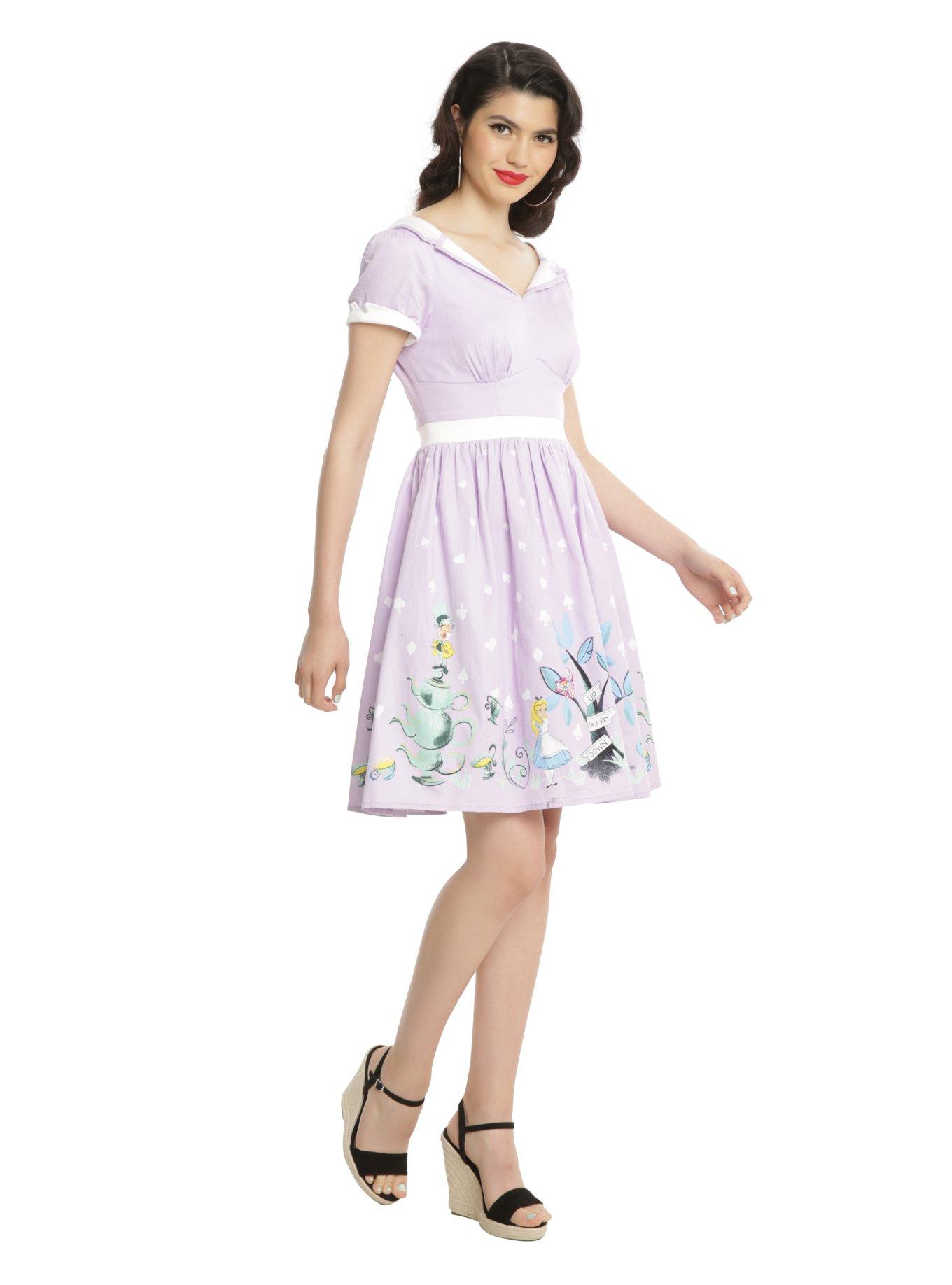 Disney Alice In Wonderland Tea Party Retro Dress, , alternate