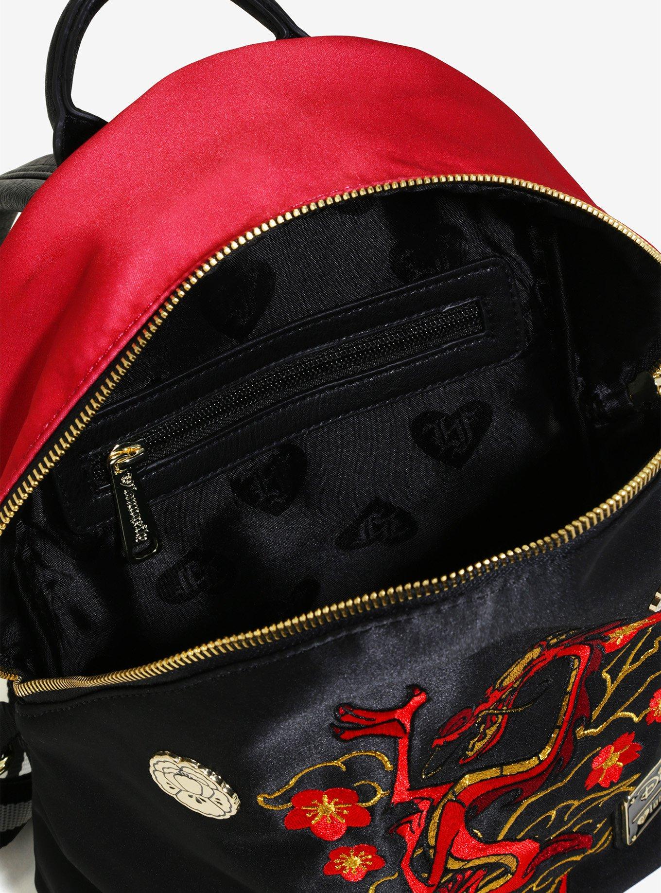 Loungefly Disney Mulan Mushu Satin Mini Backpack, , alternate