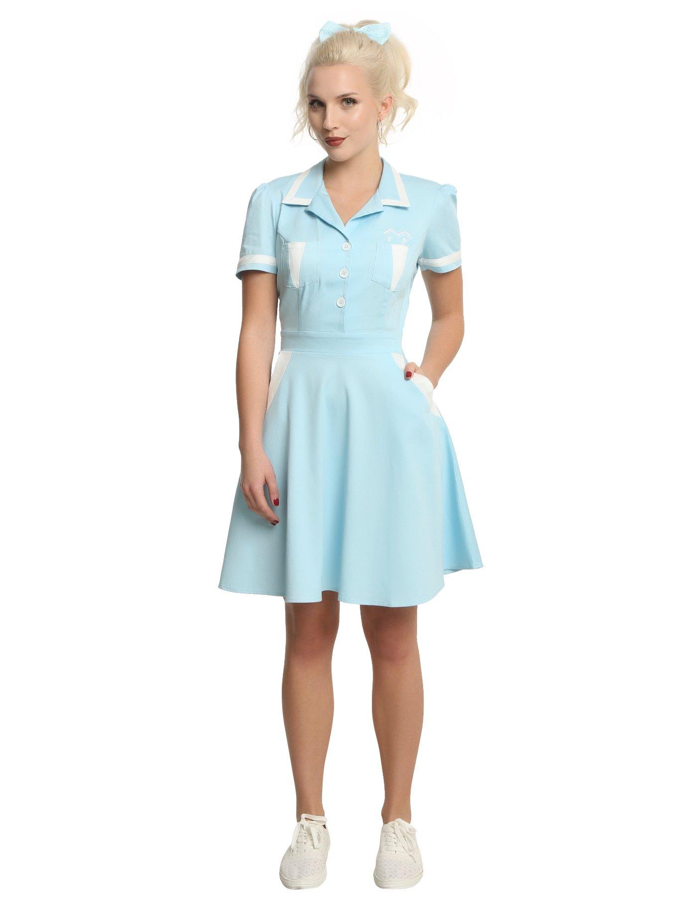 Twin Peaks Double R Diner Waitress Cosplay Dress