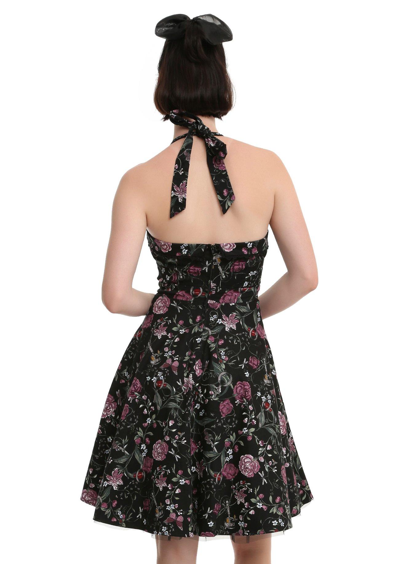 Floral Insect Swing Dress, , alternate