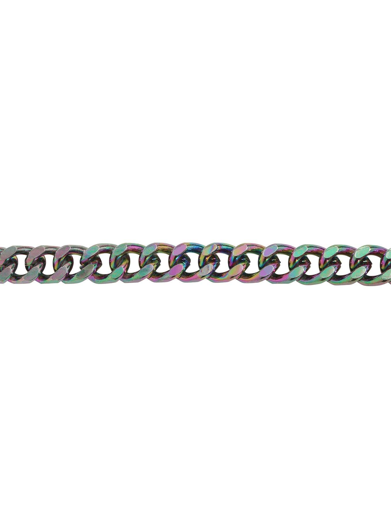 Blackheart Anodized Chain Choker, , alternate