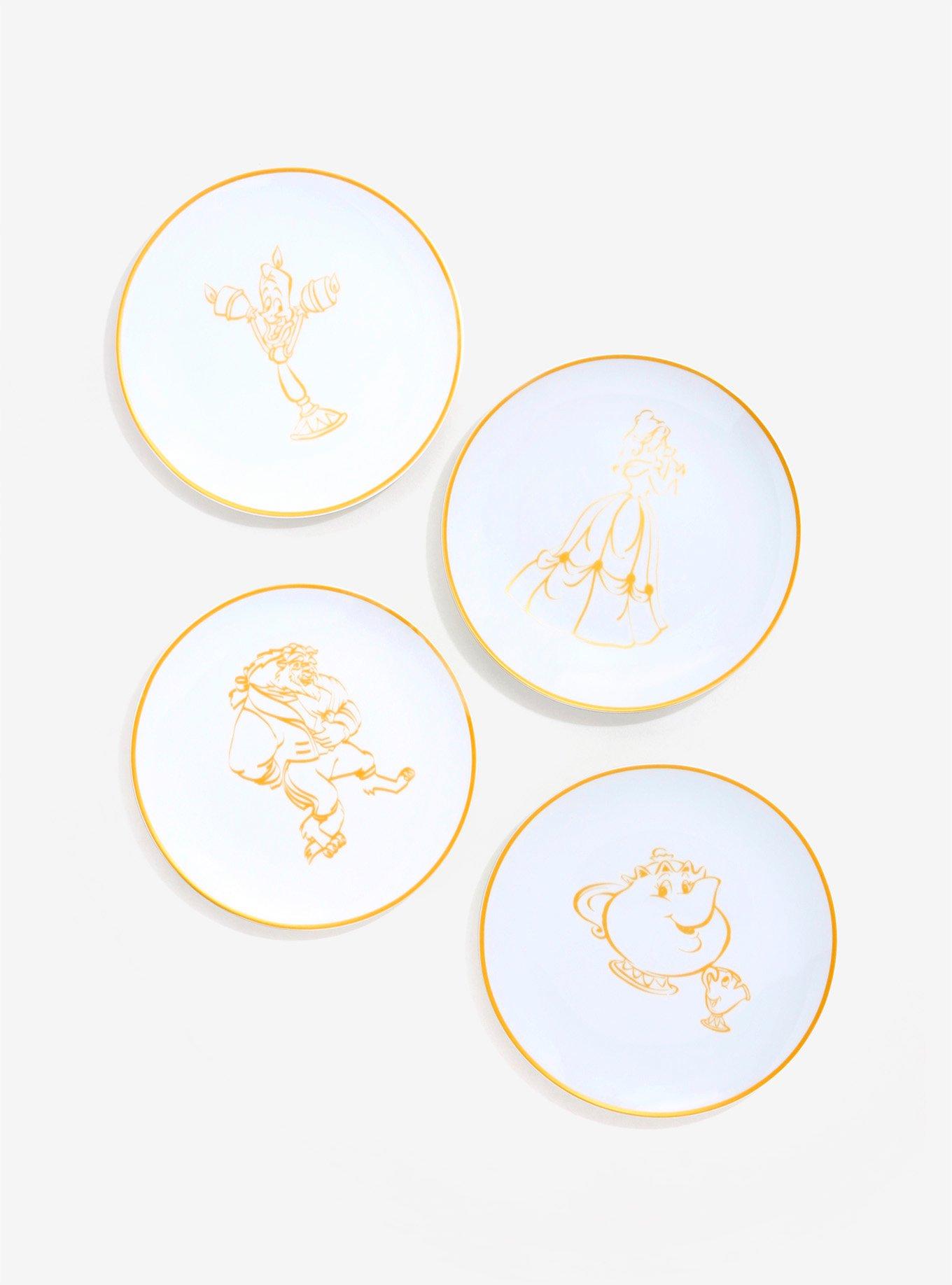 Disney Beauty And The Beast Sketch 8 Inch Plates, , alternate