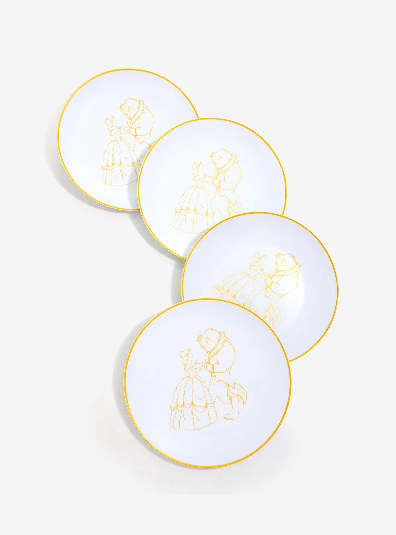 Disney Beauty And The Beast Sketch 10 Inch Plates, , alternate