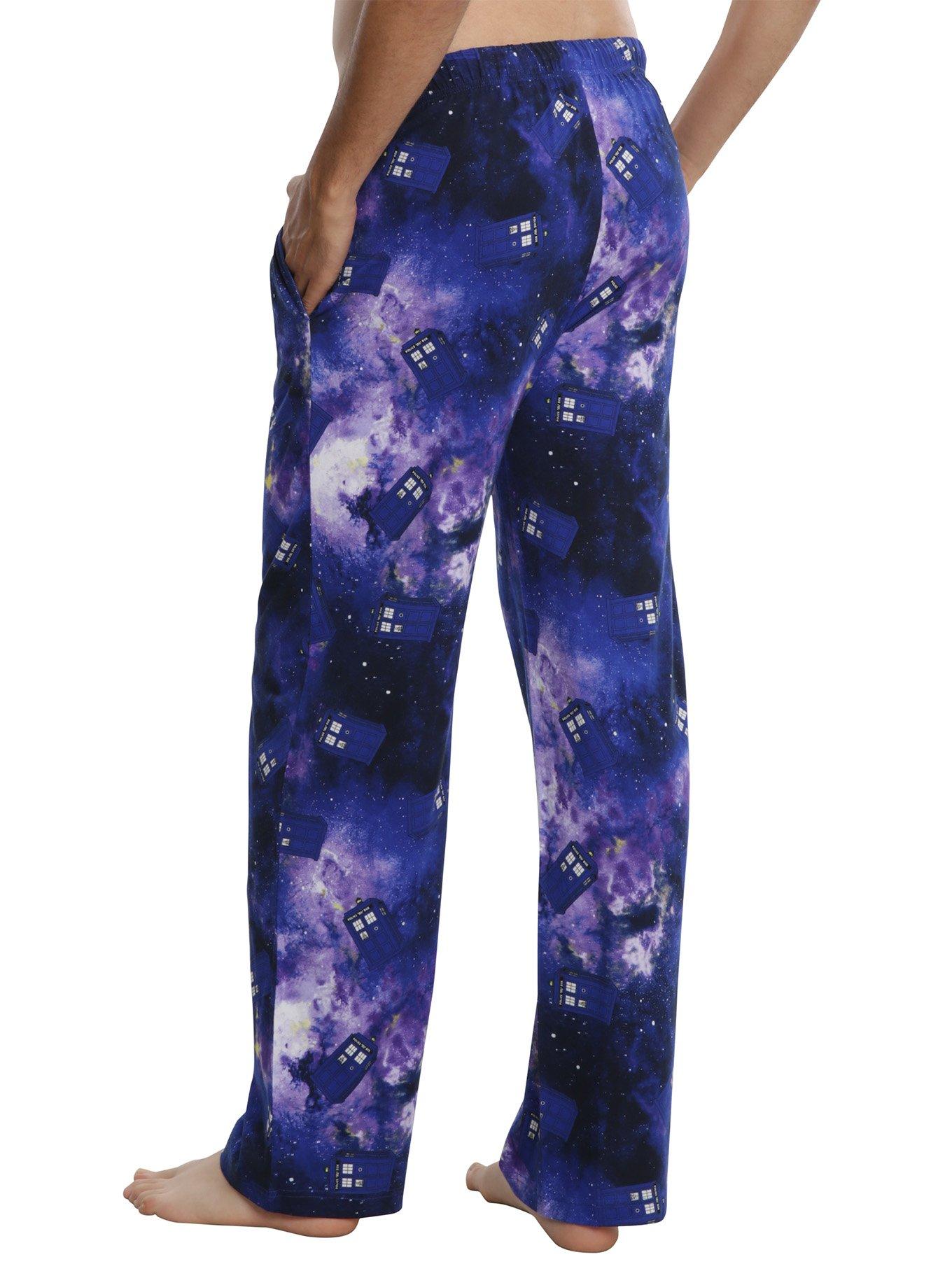 Doctor Who TARDIS Galaxy Guys Pajama Pants, , alternate