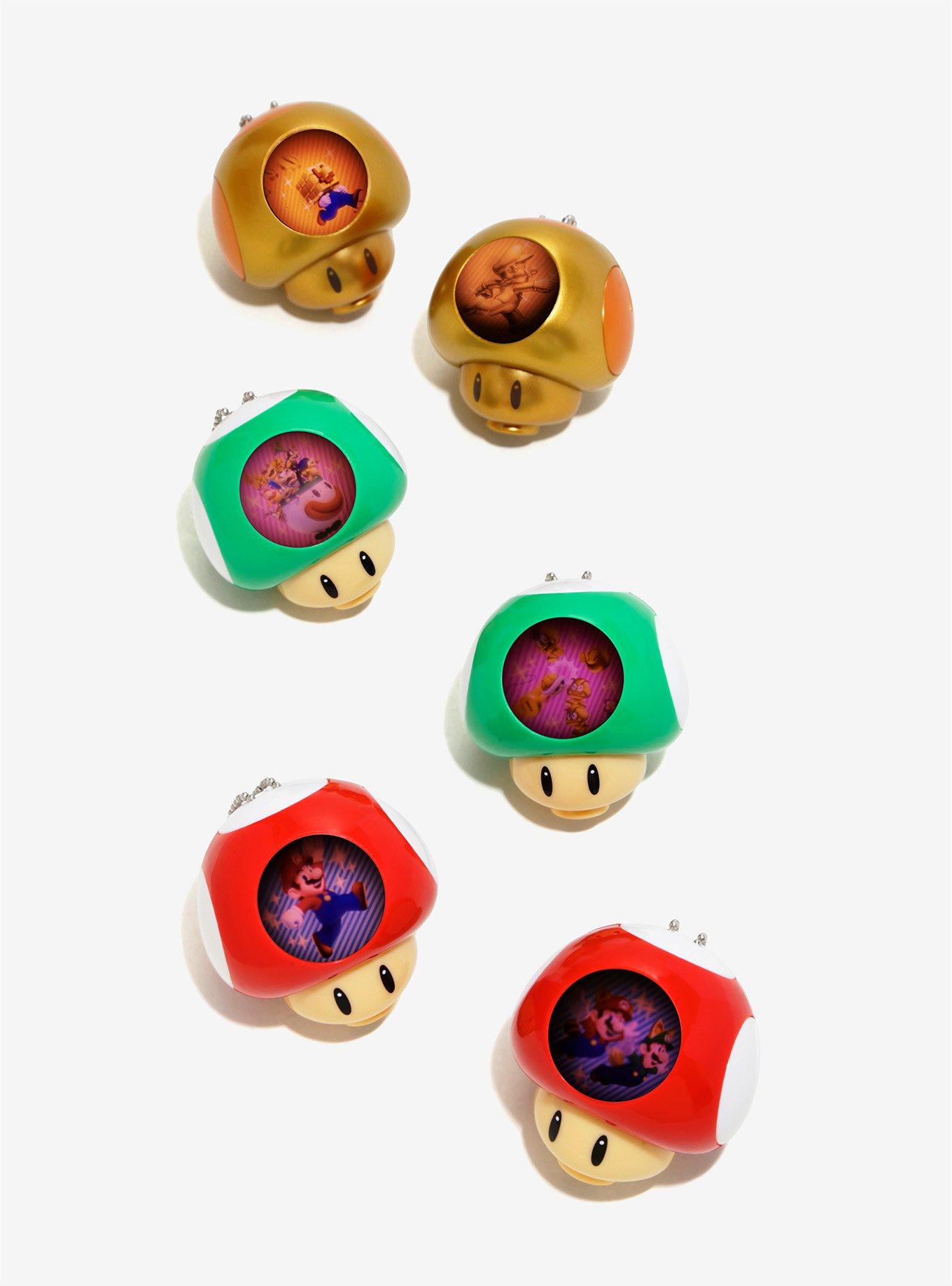 Nintendo Super Mario Bros. 2 Light Up Mushroom Blind Box Key Chain, , alternate