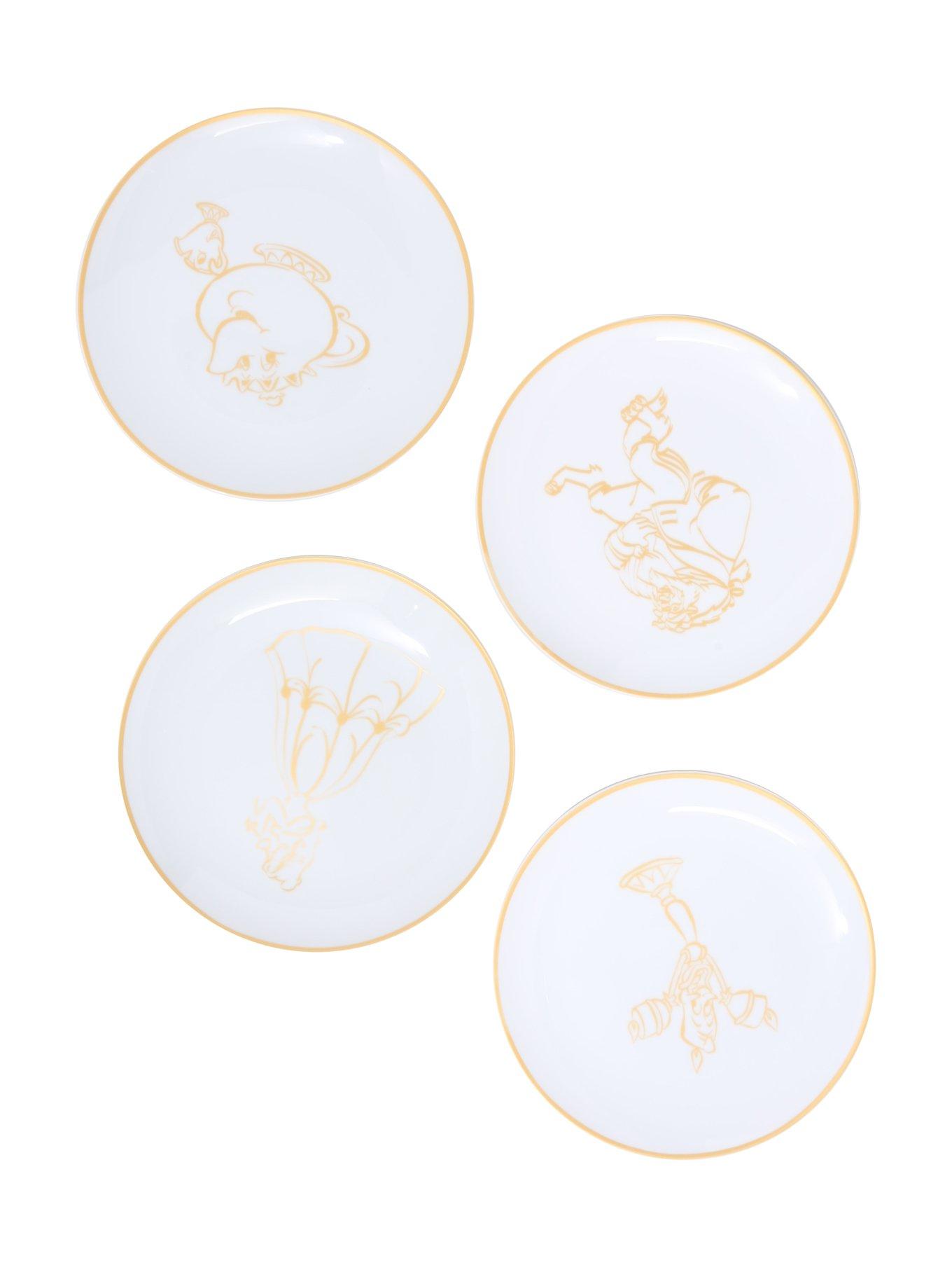Disney Beauty And The Beast Ceramic 8-Inch Plate Set, , alternate