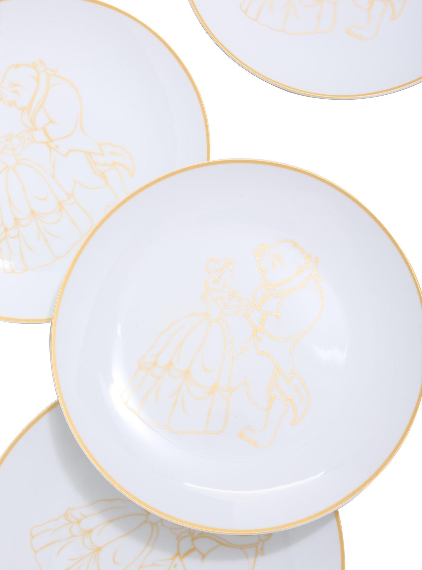 Disney Beauty And The Beast Ceramic 10-Inch Plate Set, , alternate