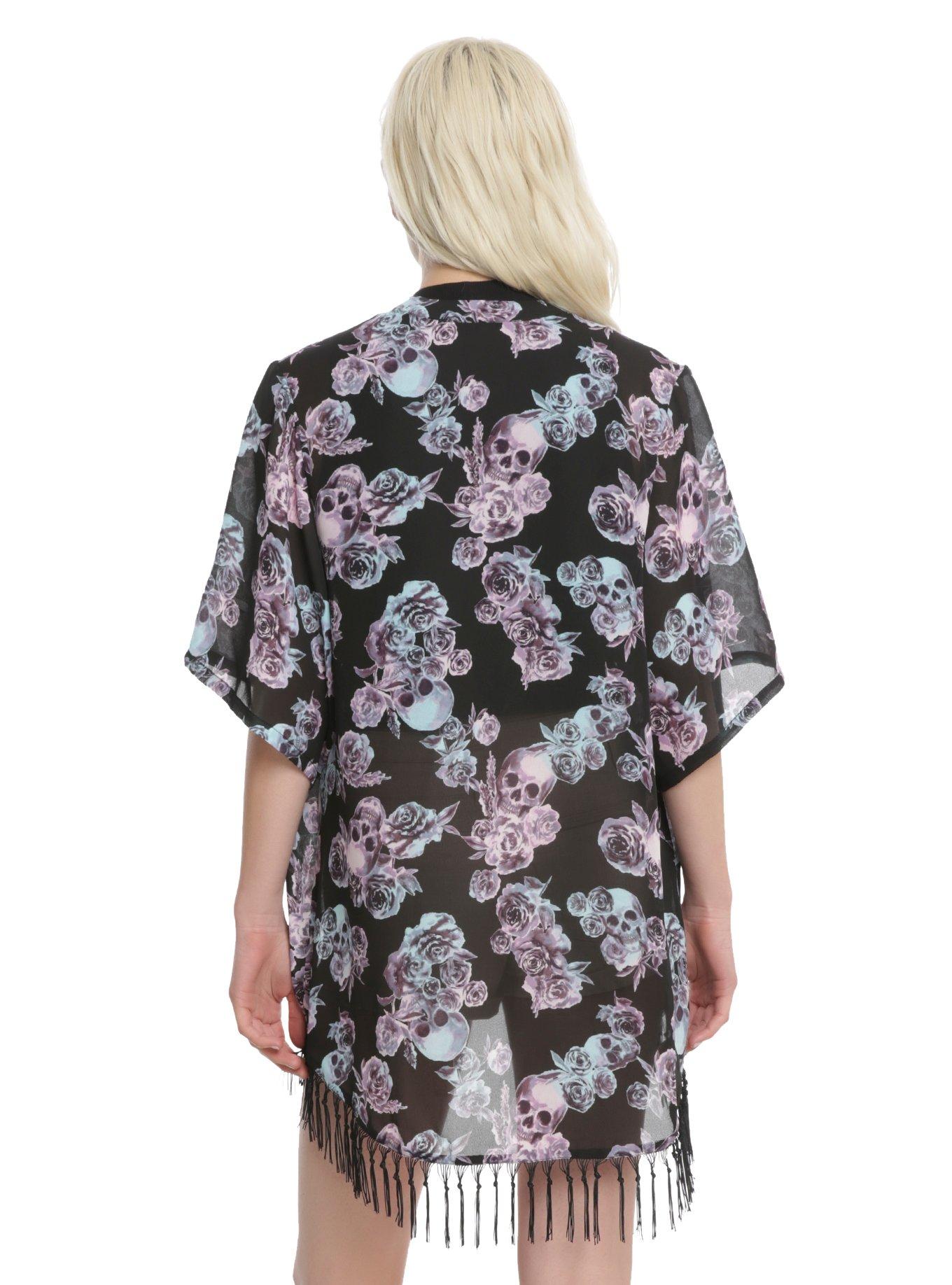 Skull & Roses Kimono, , alternate