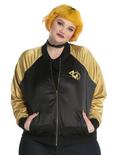Her Universe Star Wars C-3PO R2-D2 Embroidered Girls Satin Souvenir Jacket Plus Size, , alternate