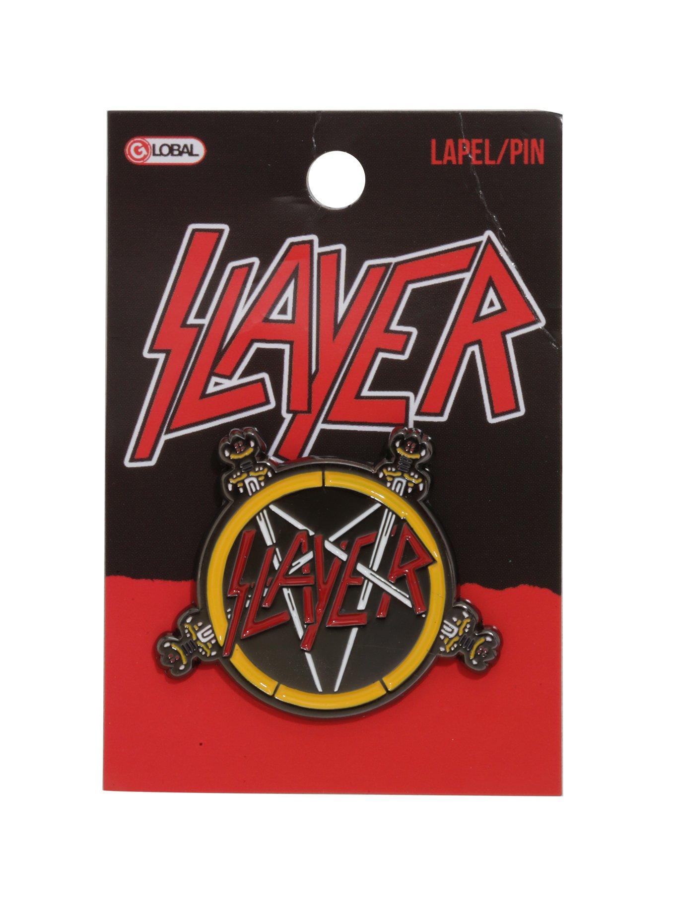 Slayer Pentagram Logo Enamel Pin, , alternate