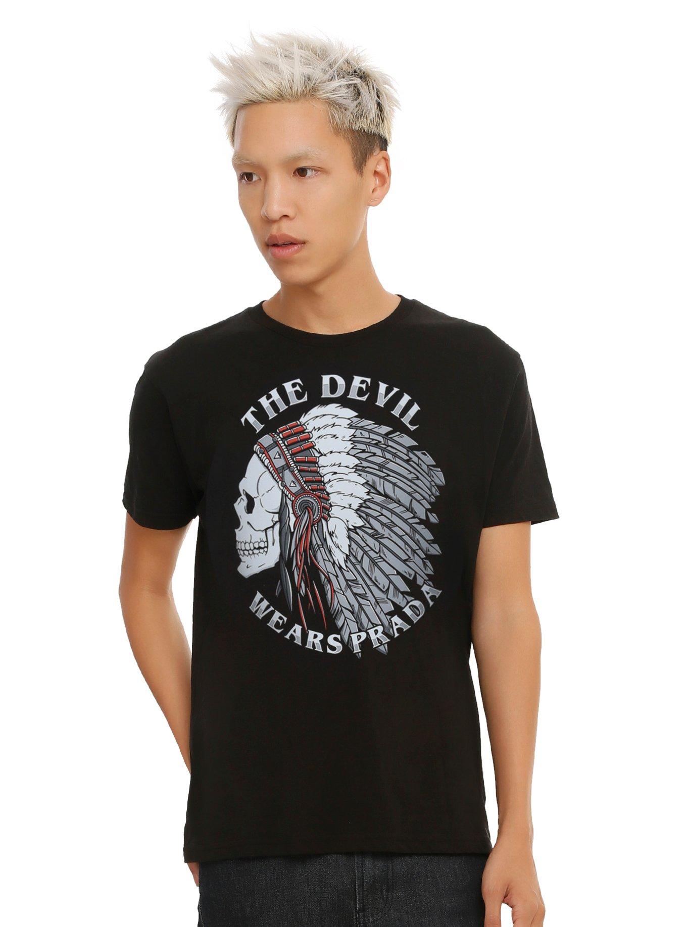 The Devil Wears Prada Skull Headdress T-Shirt, , alternate