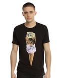 Cat Ice Cream Cone T-Shirt, , alternate