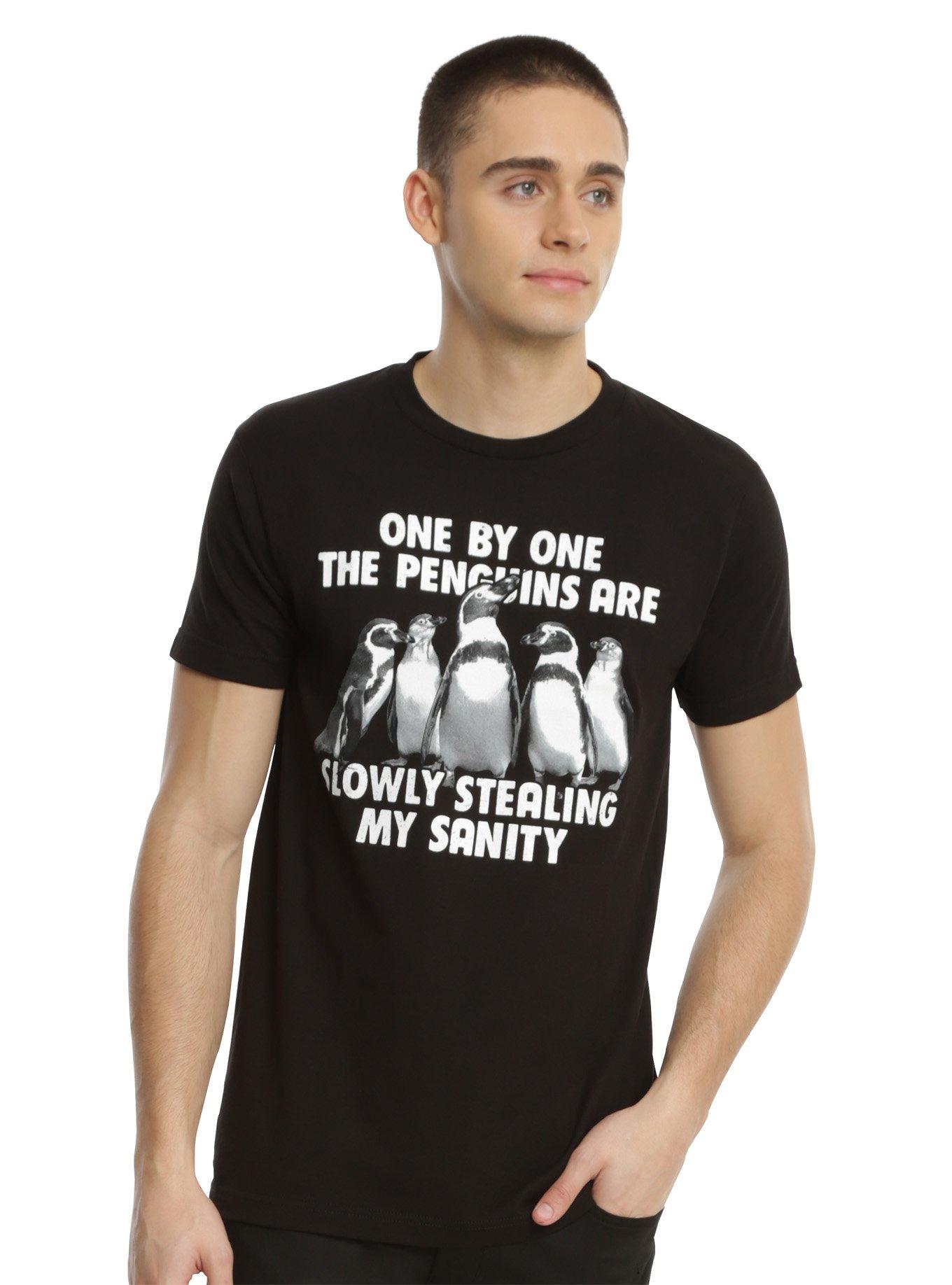 Penguins Stealing My Sanity T-Shirt, , alternate