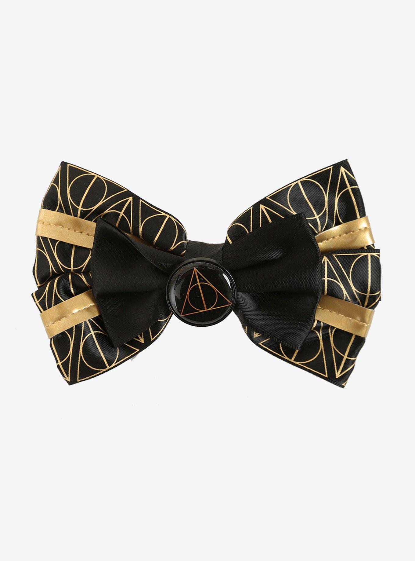 Harry Potter Deathly Hallows Hair Bow, , alternate