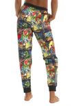 Disney Beauty And The Beast Stained Glass Girls Jogger Pants, , alternate