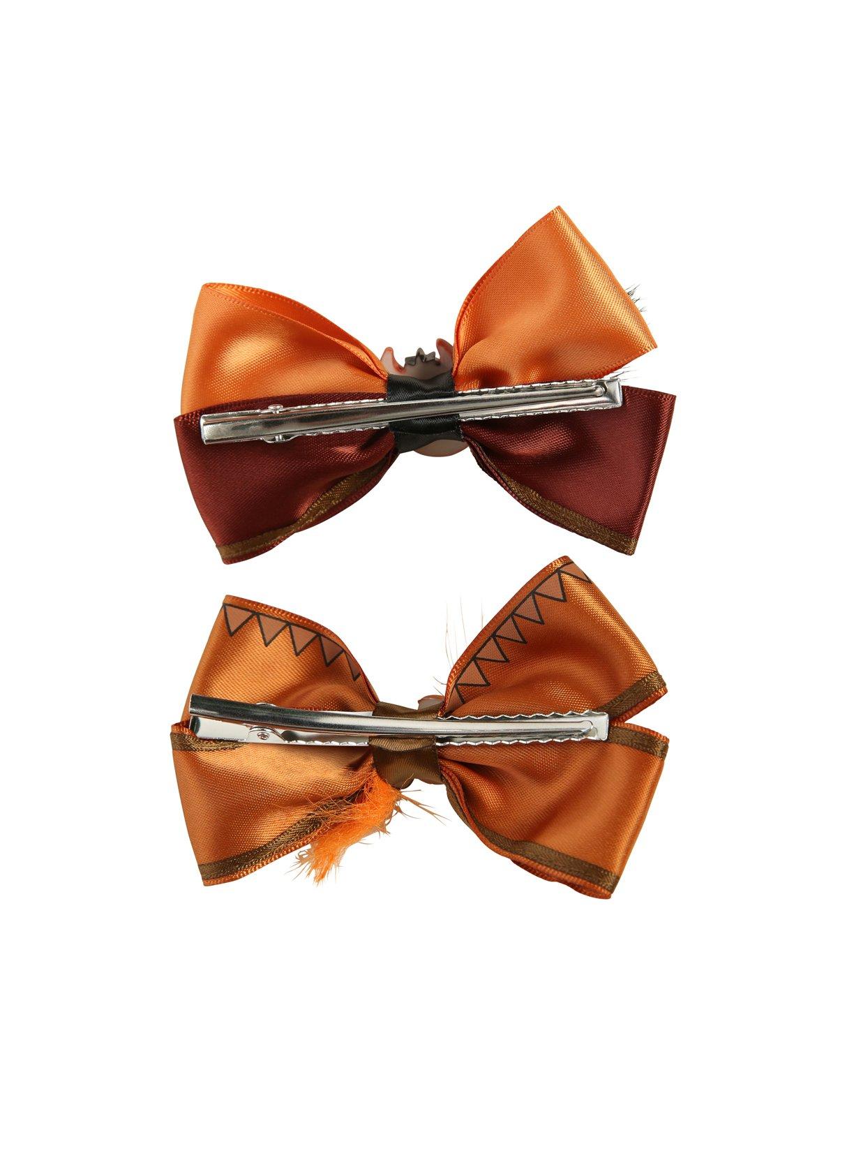 Disney The Lion King Timon & Pumbaa Cosplay Hair Bow Set, , alternate