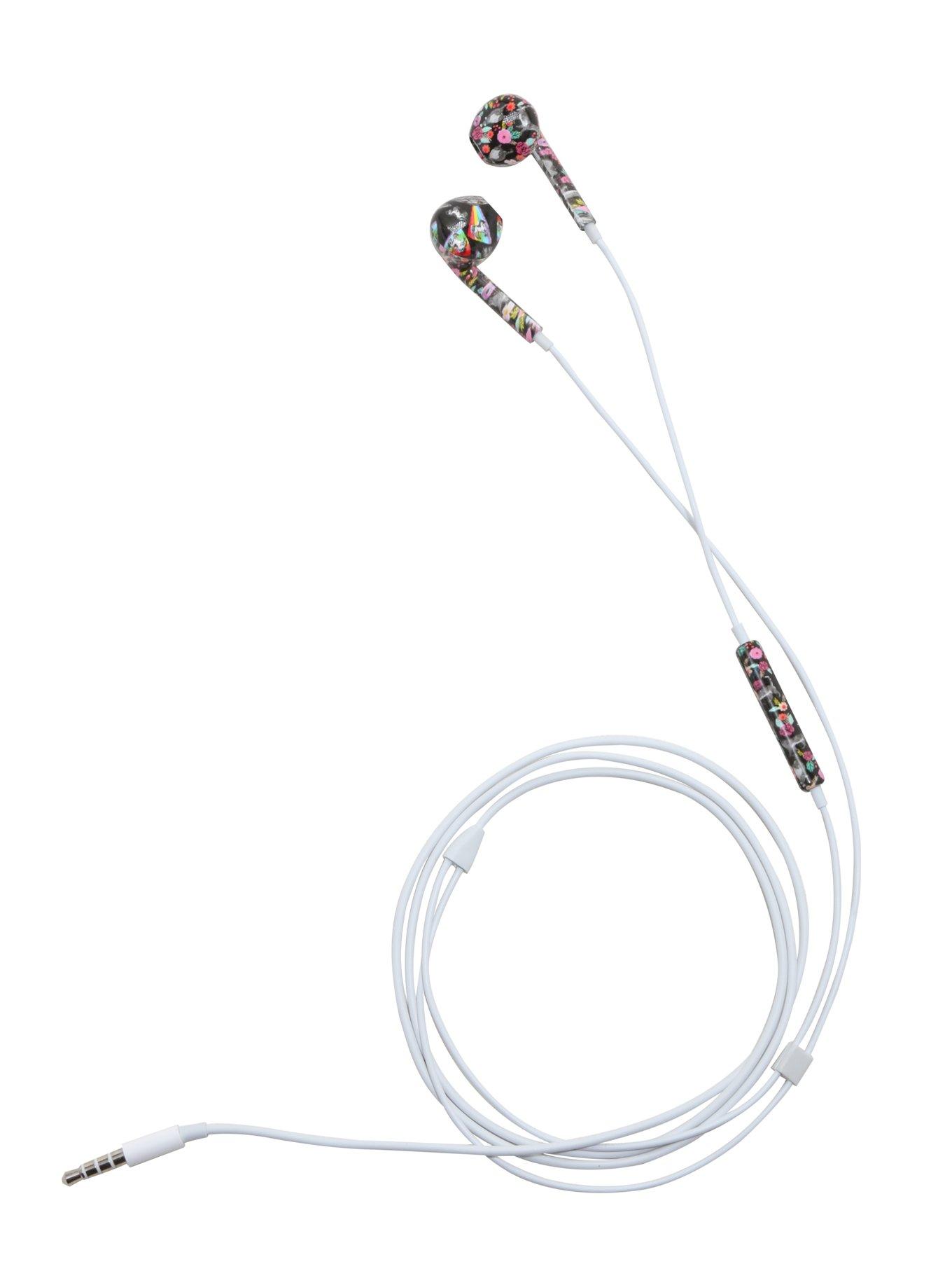 Micase Floral Cats Earbuds, , alternate