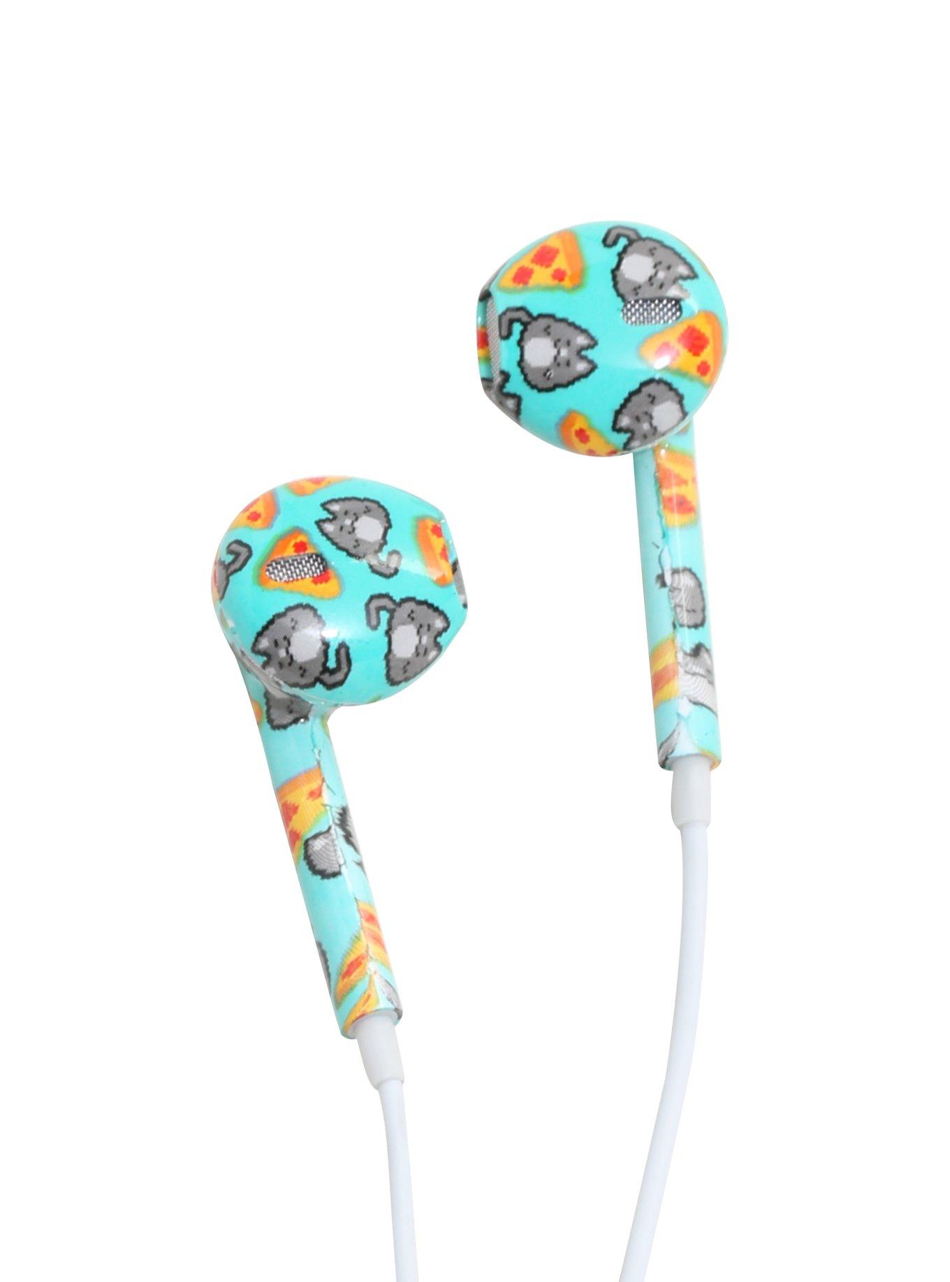 Micase Pixel Cats Pizza Earbuds, , alternate