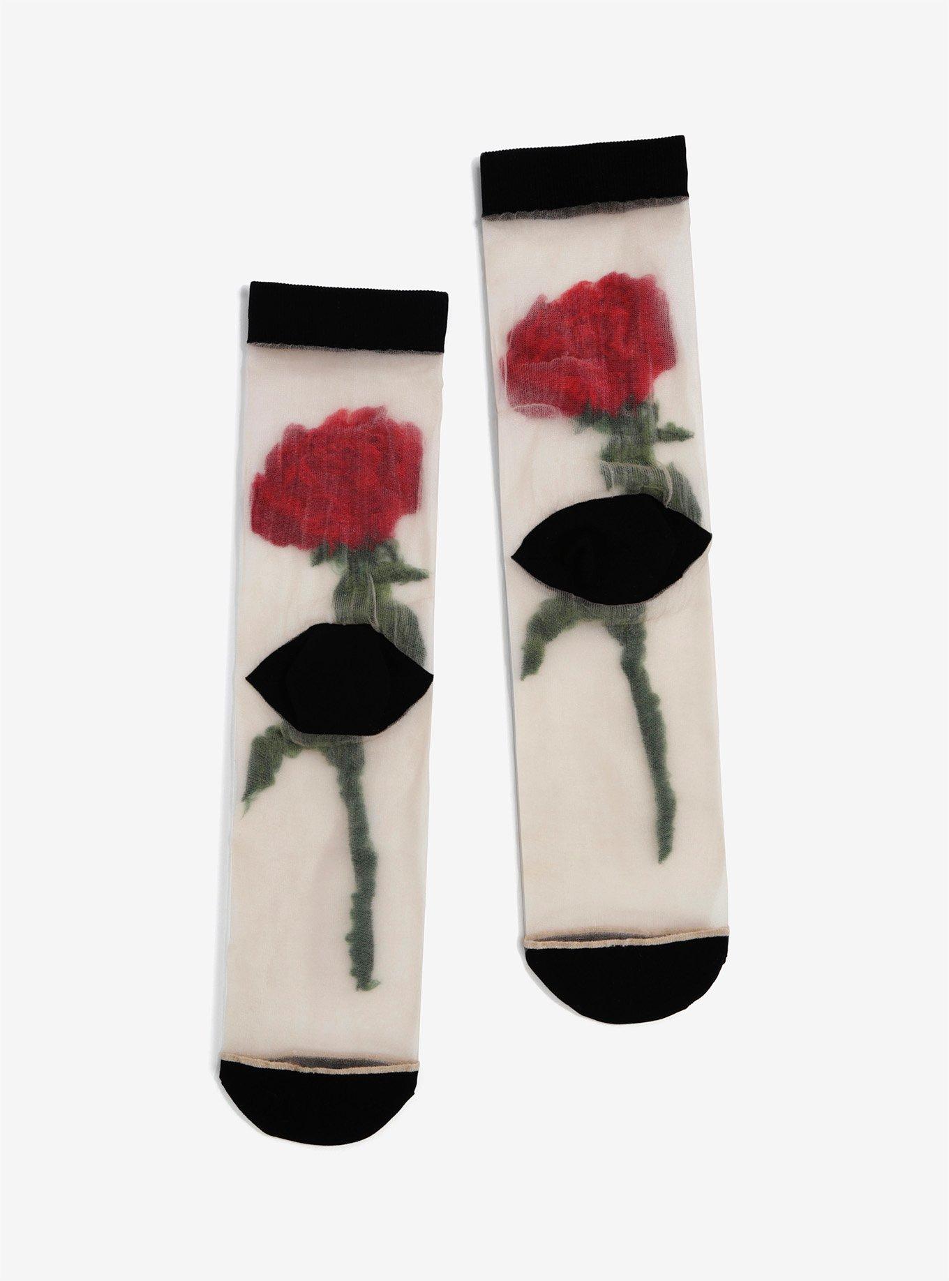 Stance Disney Beauty And The Beast The Rose Womens Socks, , alternate