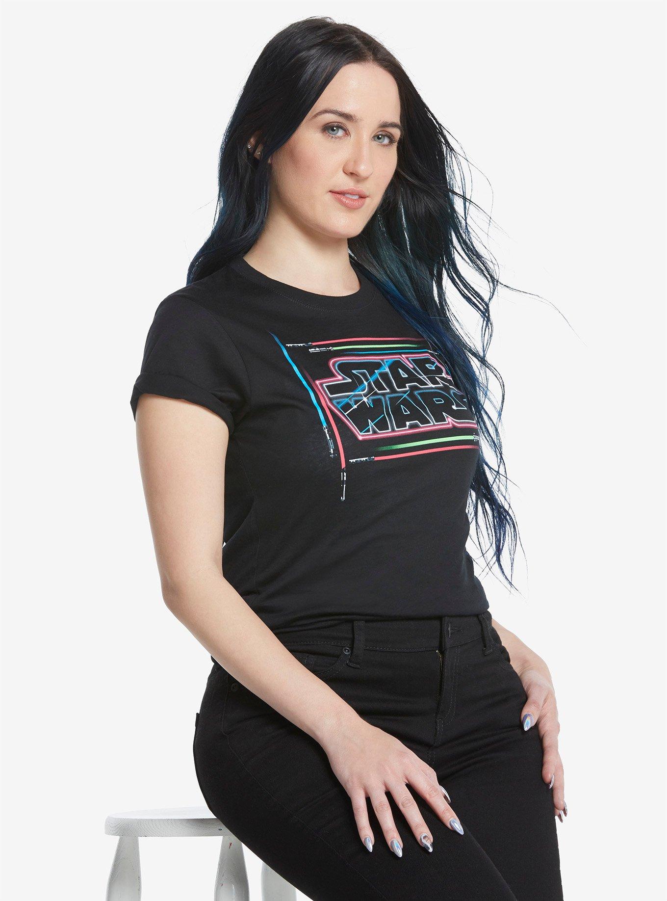 Star Wars Lightsaber Logo T-Shirt, , alternate