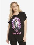 Star Wars Neon Han Solo T-Shirt Plus Size, , alternate