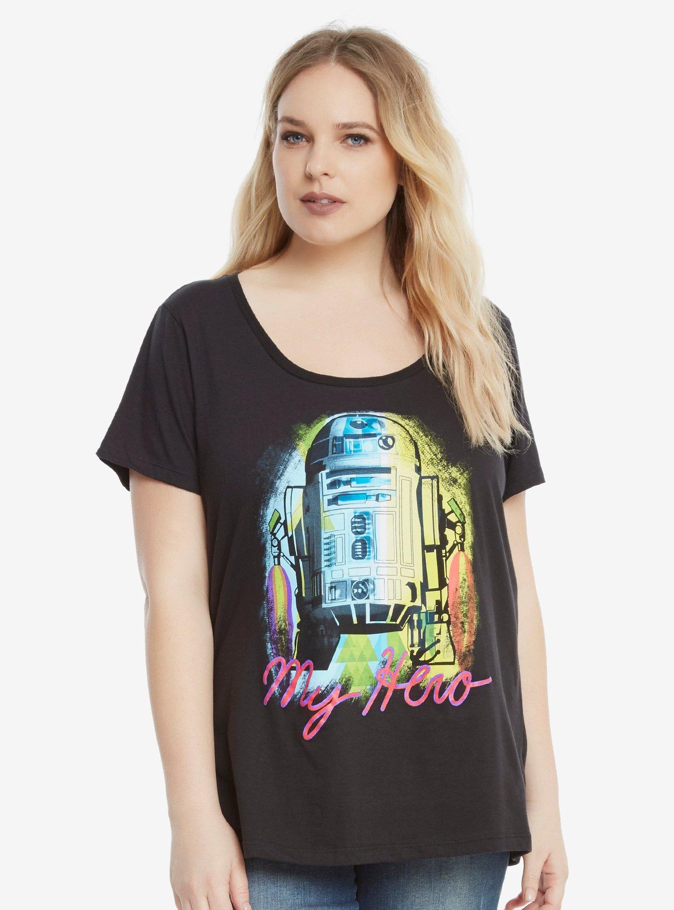 Star Wars R2-D2 My Hero T-Shirt Plus Size, , alternate