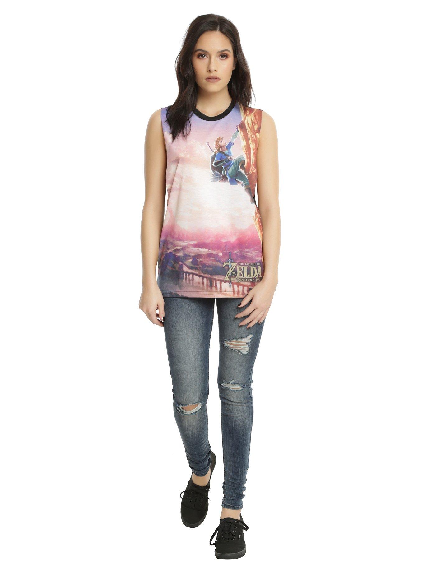 The Legend Of Zelda: Breath Of The Wild Sublimated Girls Muscle Top, , alternate