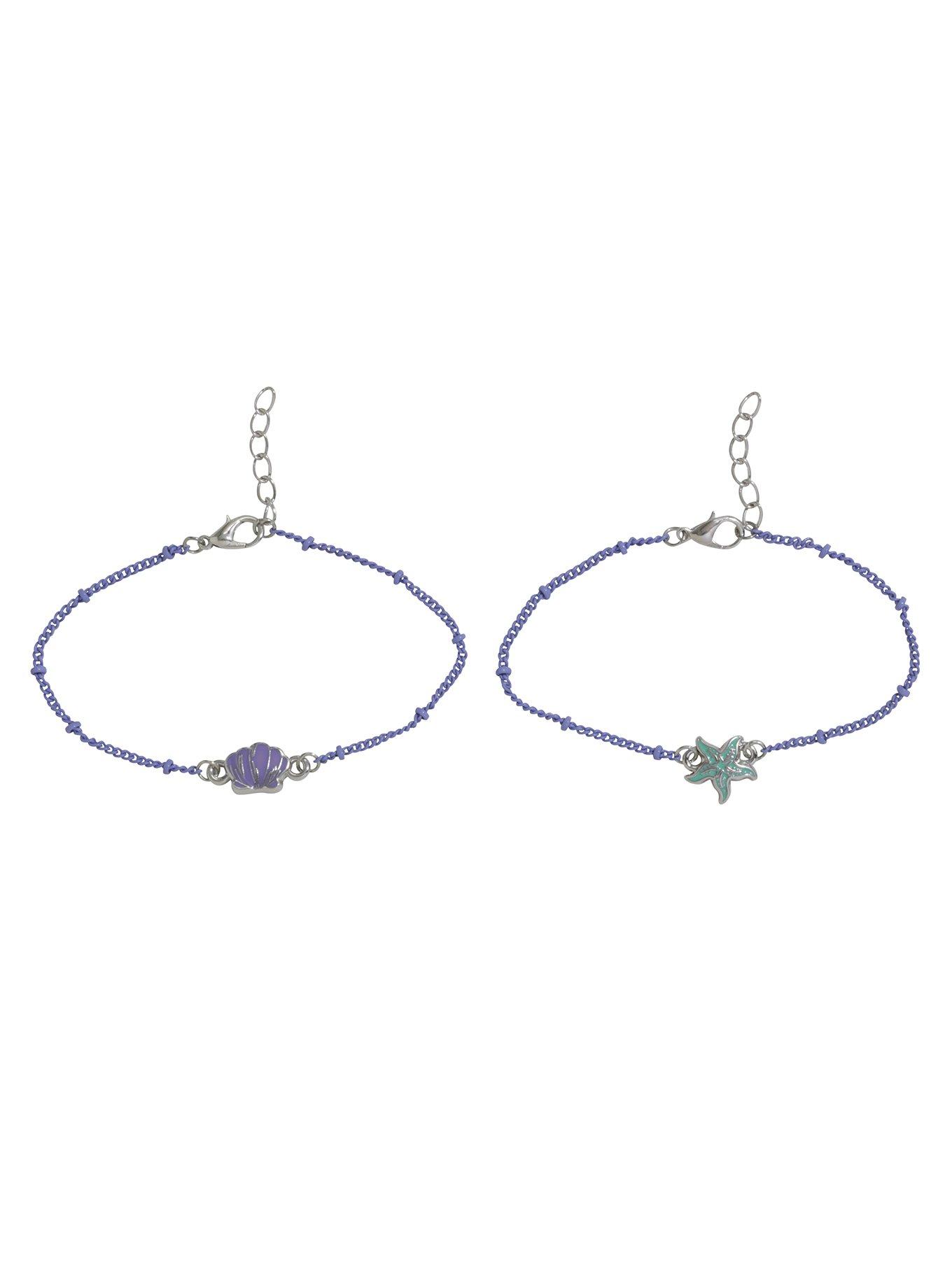 Disney The Little Mermaid Shell And Starfish Bracelet 2 Pack, , alternate