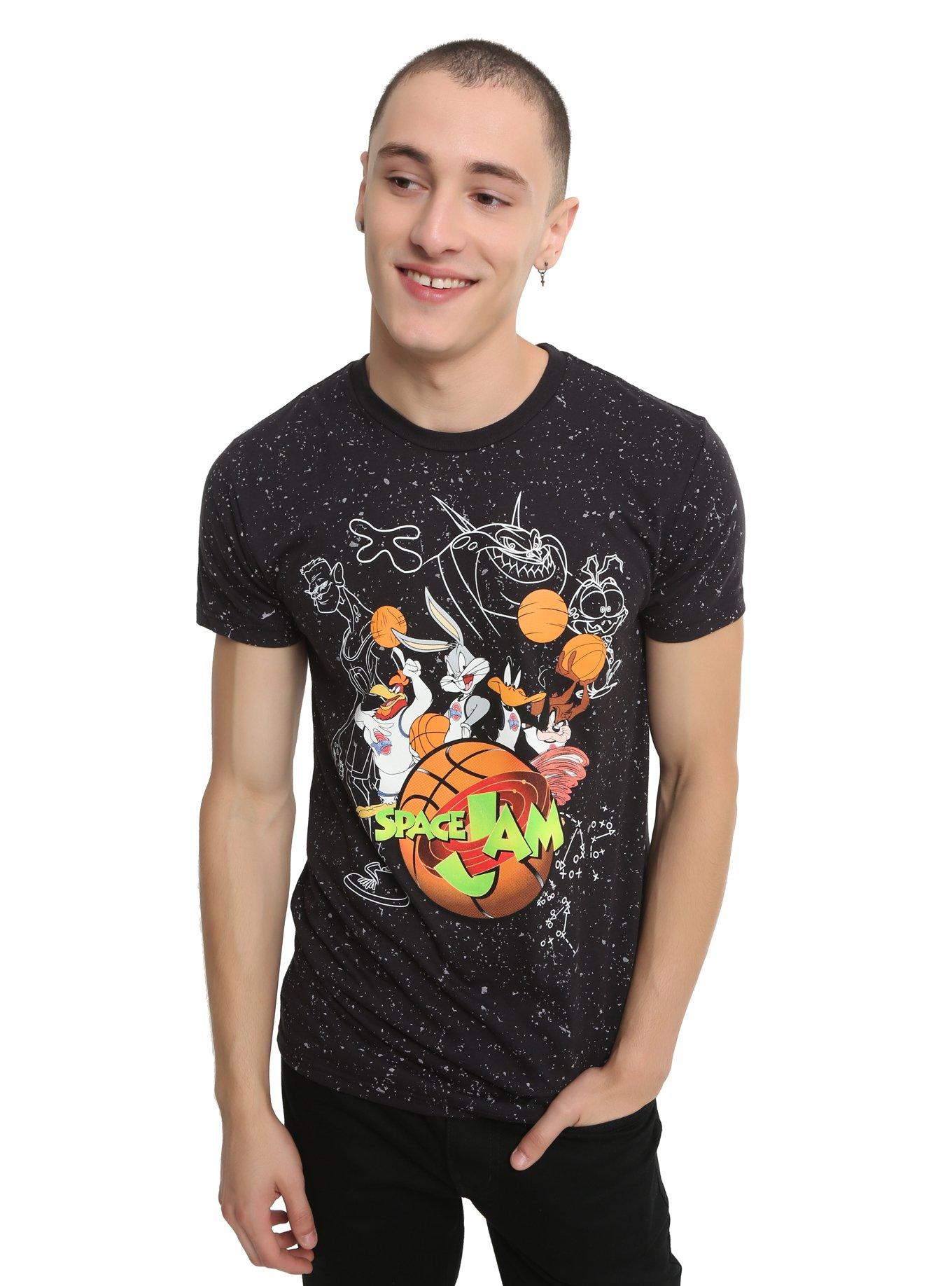 Space Jam Looney Tunes Tune Squad Splatter T-Shirt, , alternate