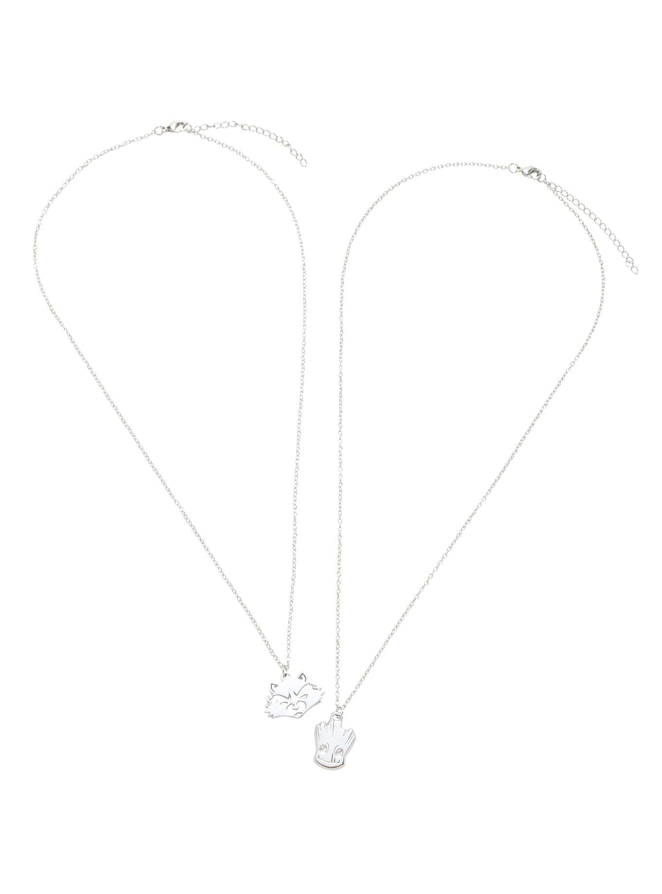 Marvel Guardians Of The Galaxy Vol. 2 Rocket And Groot Best Friend Necklace Set, , alternate