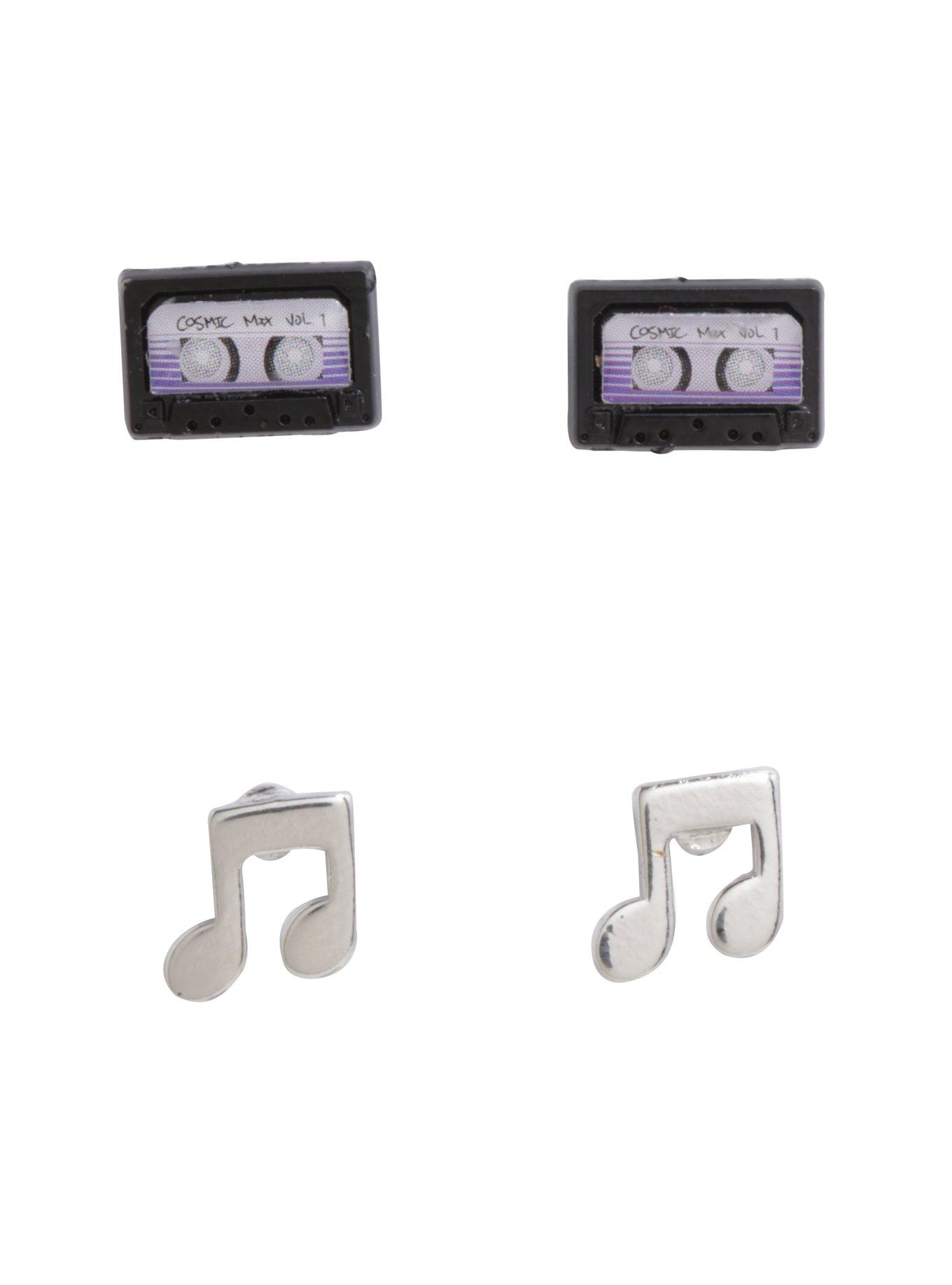 Marvel Guardians Of The Galaxy Cosmic Mix Music Note Earring Set, , alternate