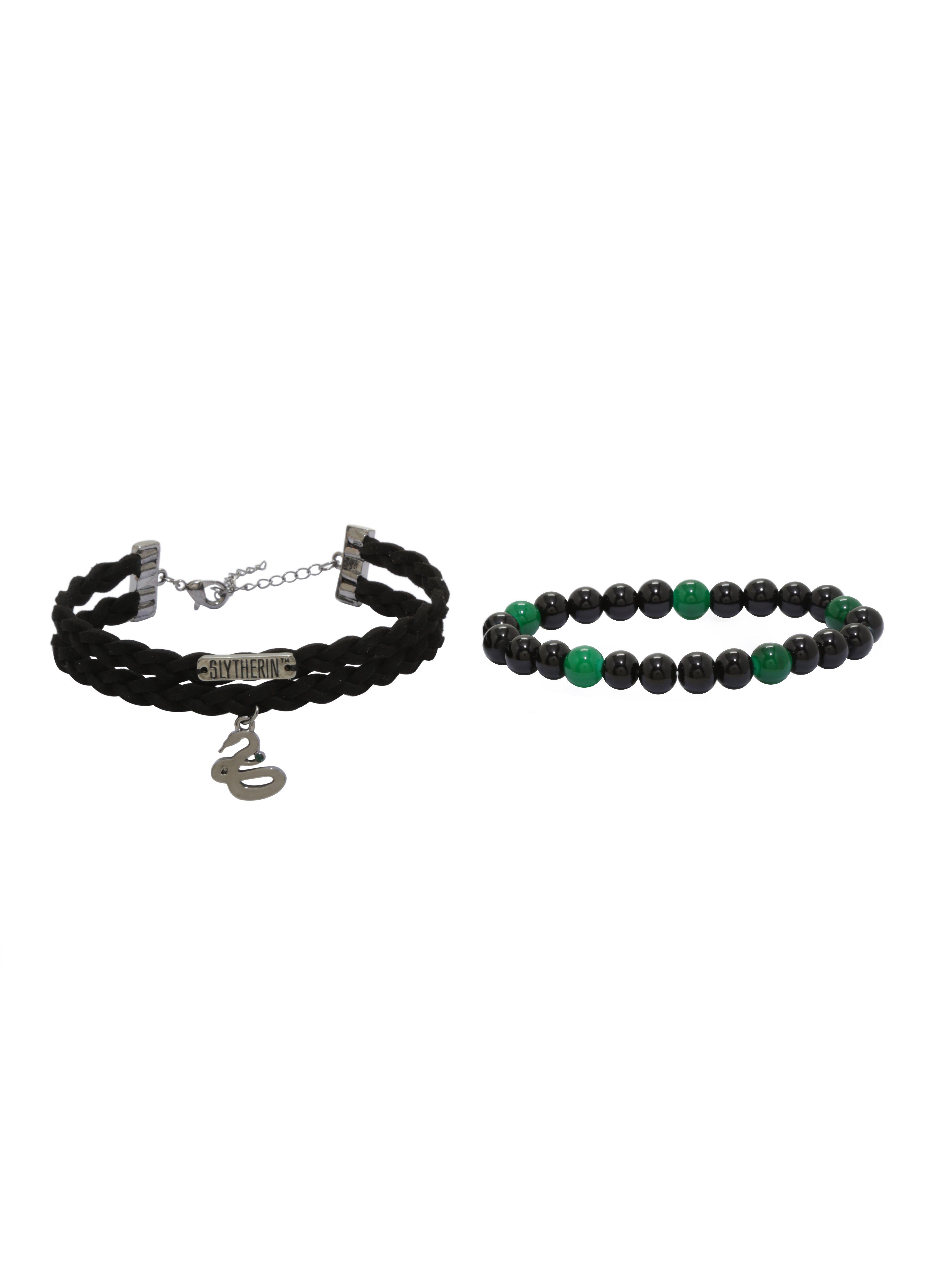 Harry Potter Slytherin Bracelet Set, , alternate