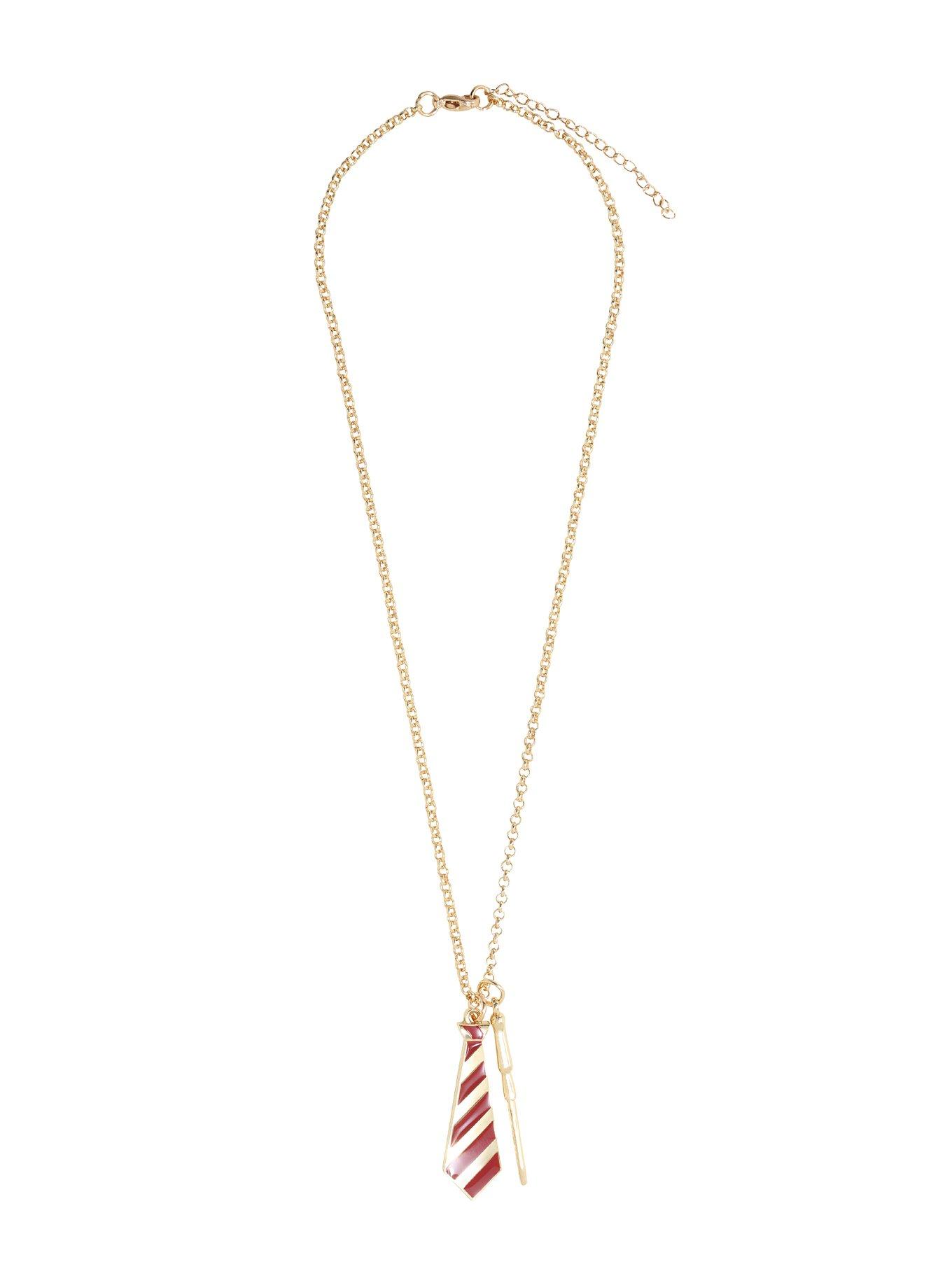 Harry Potter Gryffindor Tie Necklace, , alternate