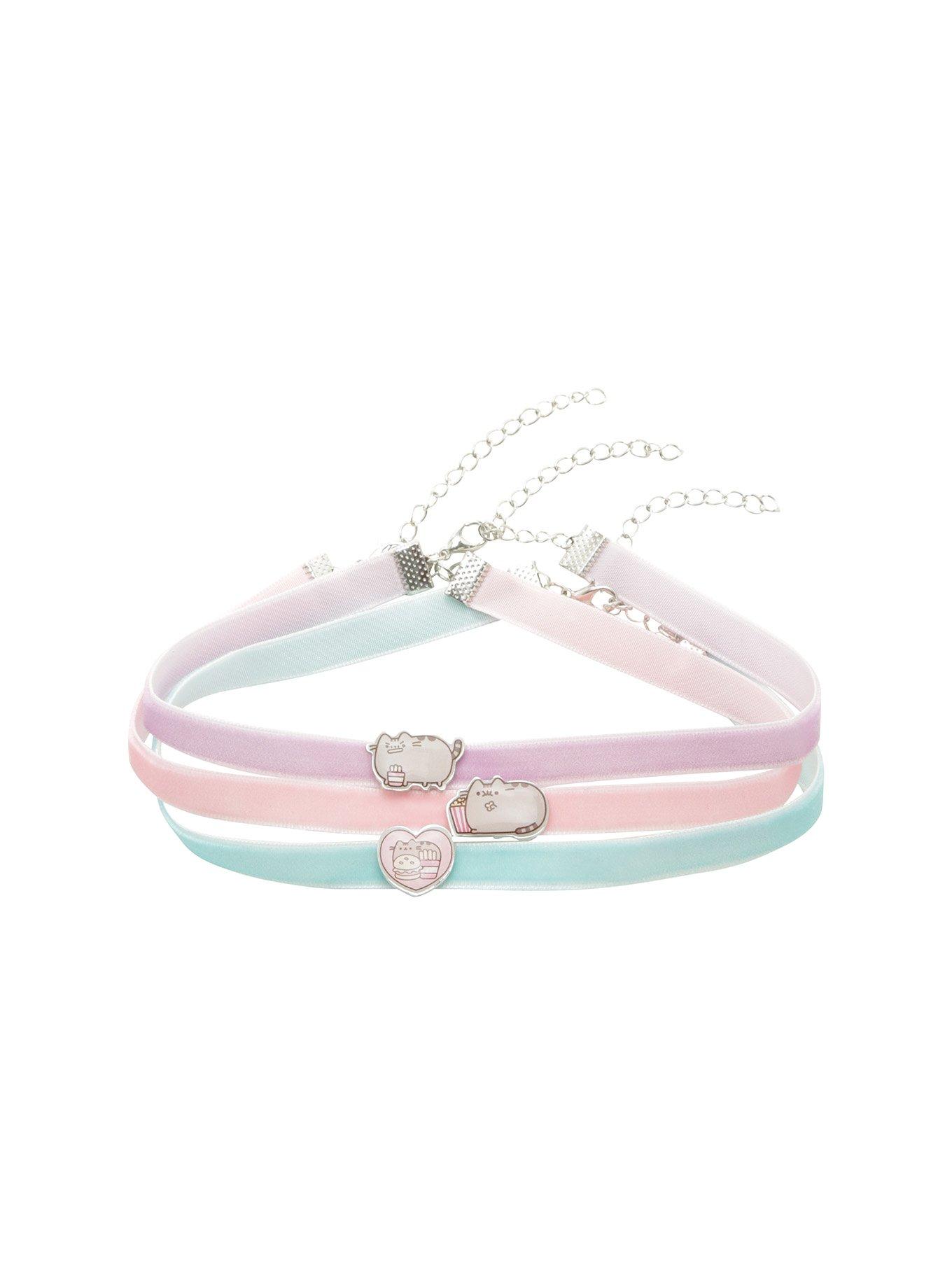 Pusheen Snack Pastel Velvet Choker Set, , alternate