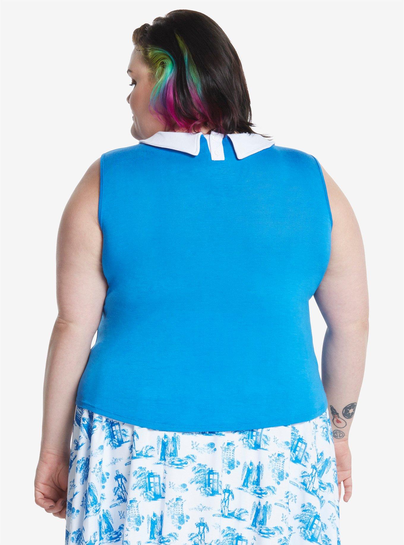 Doctor Who Peter Pan Collar Tank Top Extended Size, , alternate