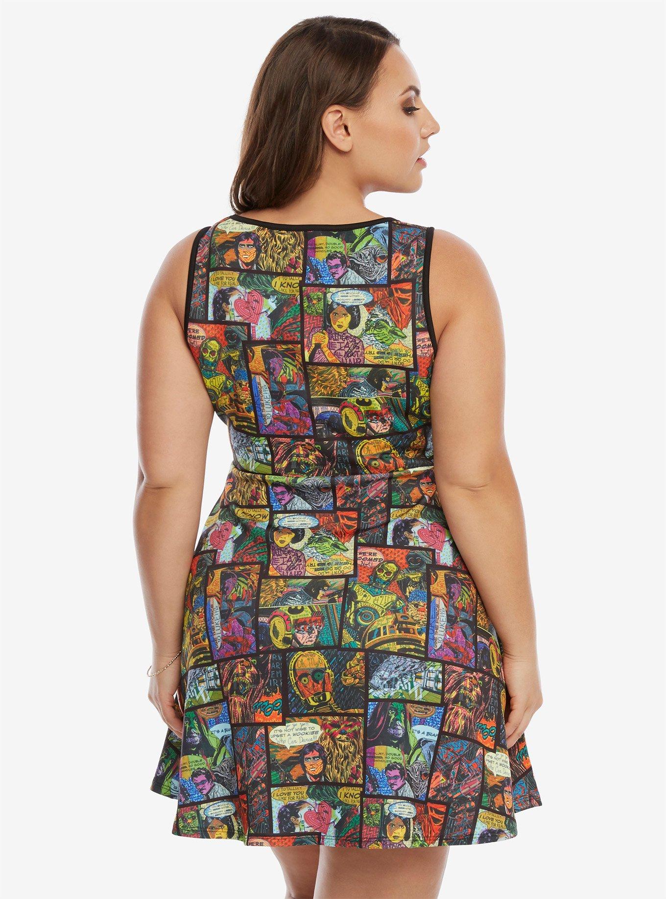 Star Wars Graffiti Comic Dress Extended Size, , alternate