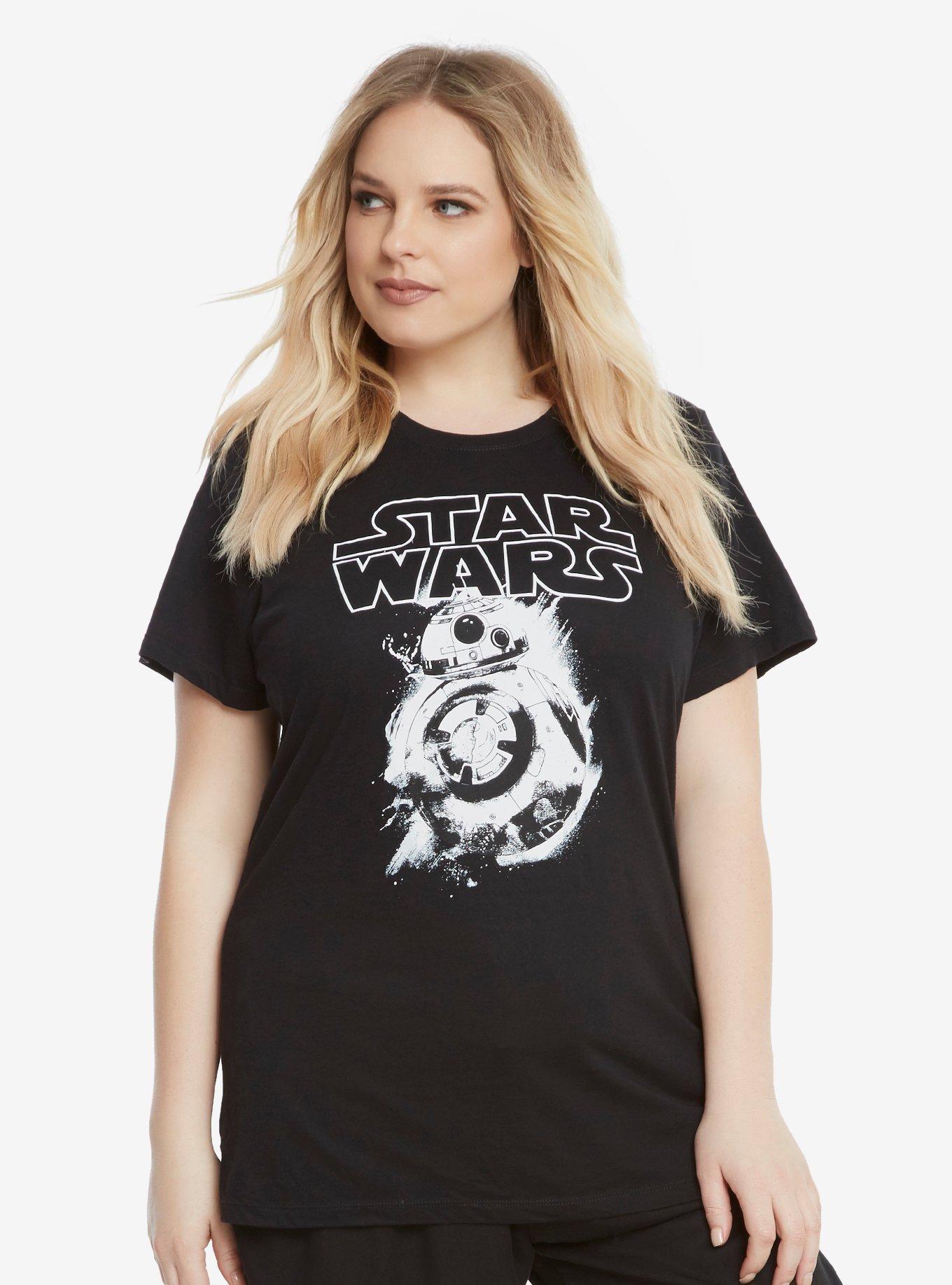 Star Wars BB-8 Painterly T-Shirt Extended Size, , alternate