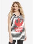 Star Wars Rebel Love Striped Muscle Top Extended Size, , alternate