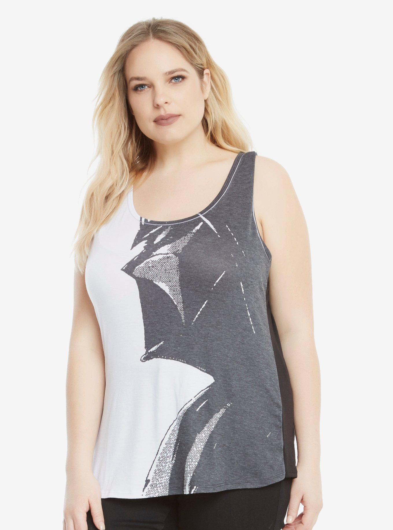 Star Wars Darth Vader Black & White Tank Top Extended Size, , alternate