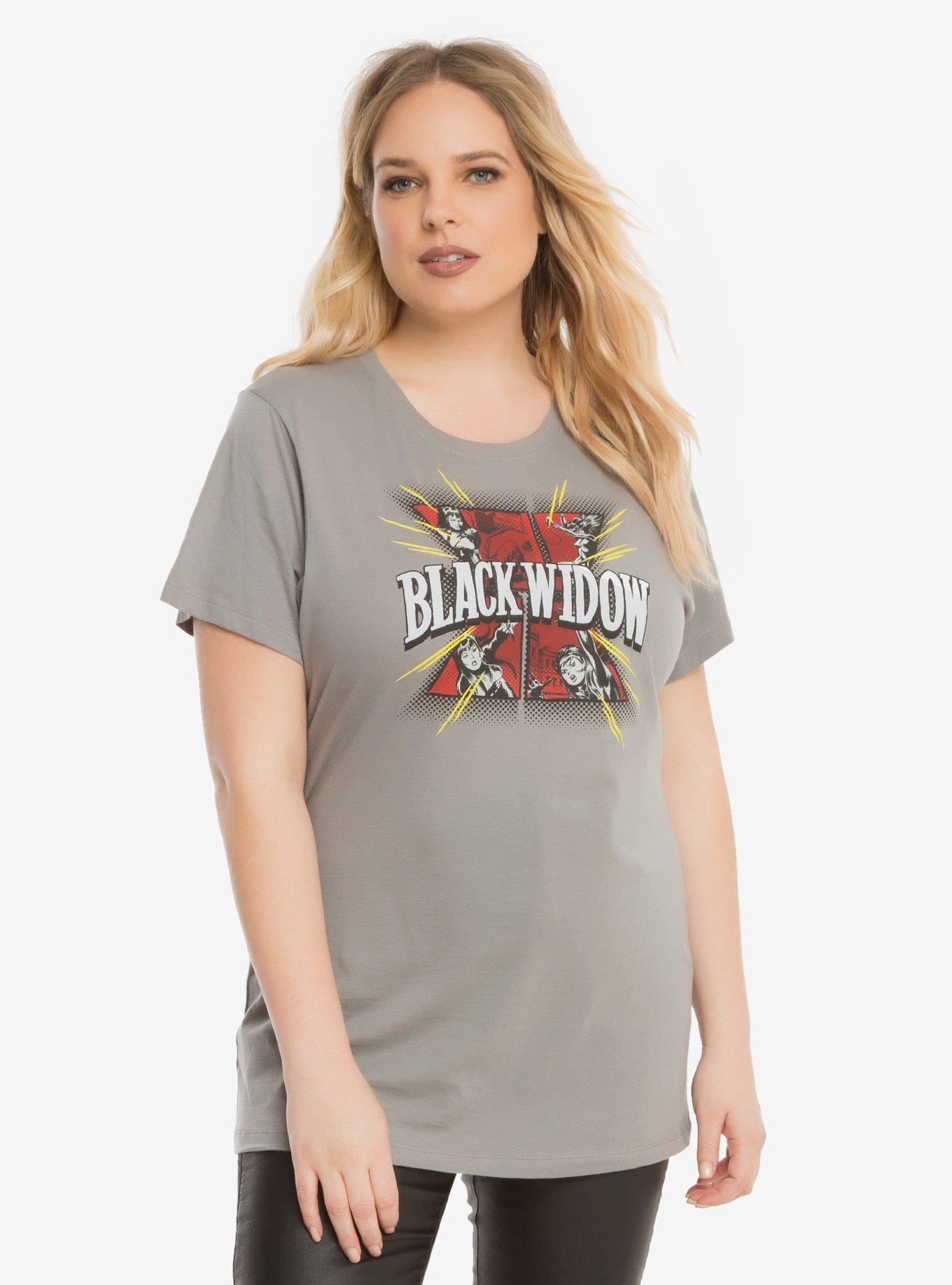 Marvel Black Widow Retro T-Shirt Extended Size, , alternate