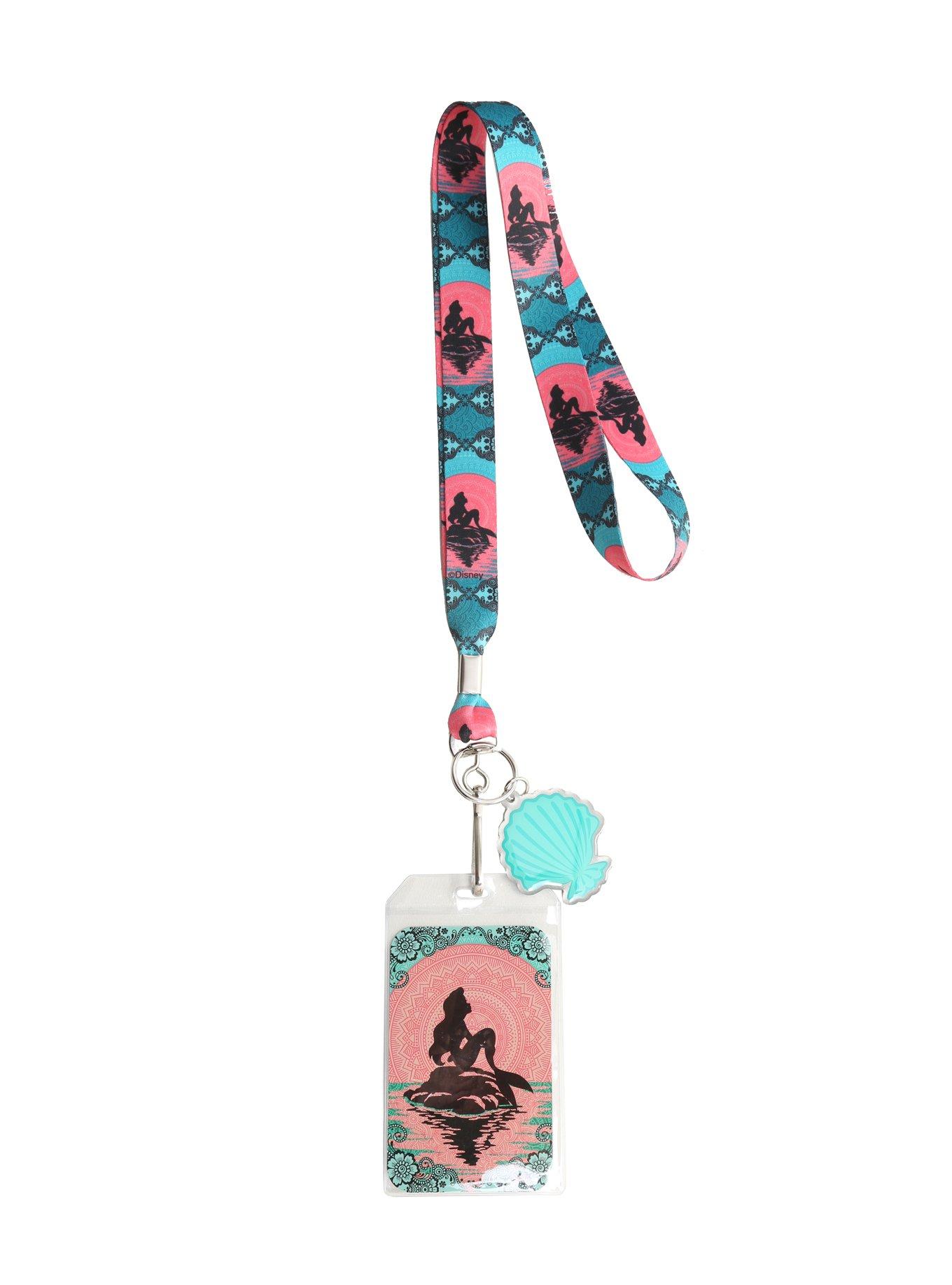 Disney The Little Mermaid Ariel Mandala Art Lanyard, , alternate