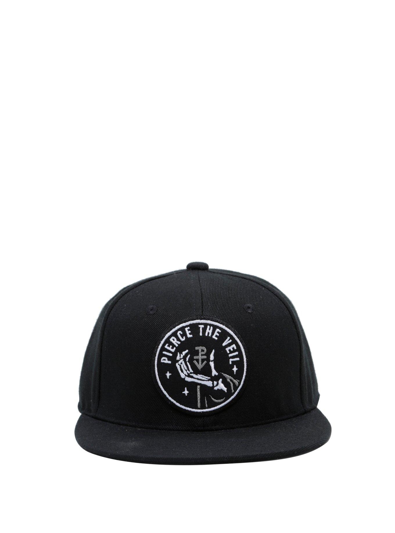 Pierce The Veil Skeleton Hand Snapback Hat, , alternate