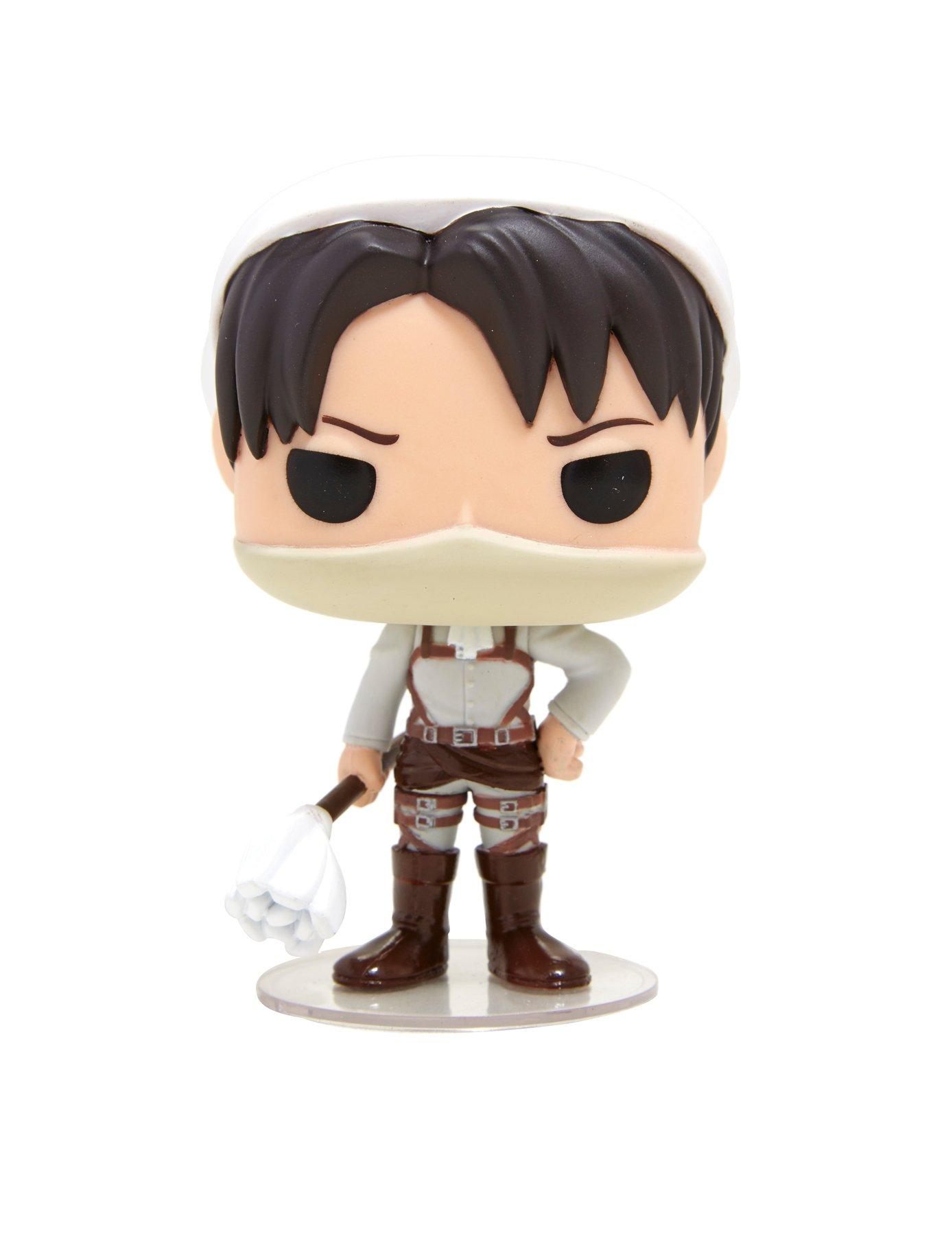 Funko Attack On Titan Pop! Animation Cleaning Levi Vinyl Figure Hot Topic  Exclusive