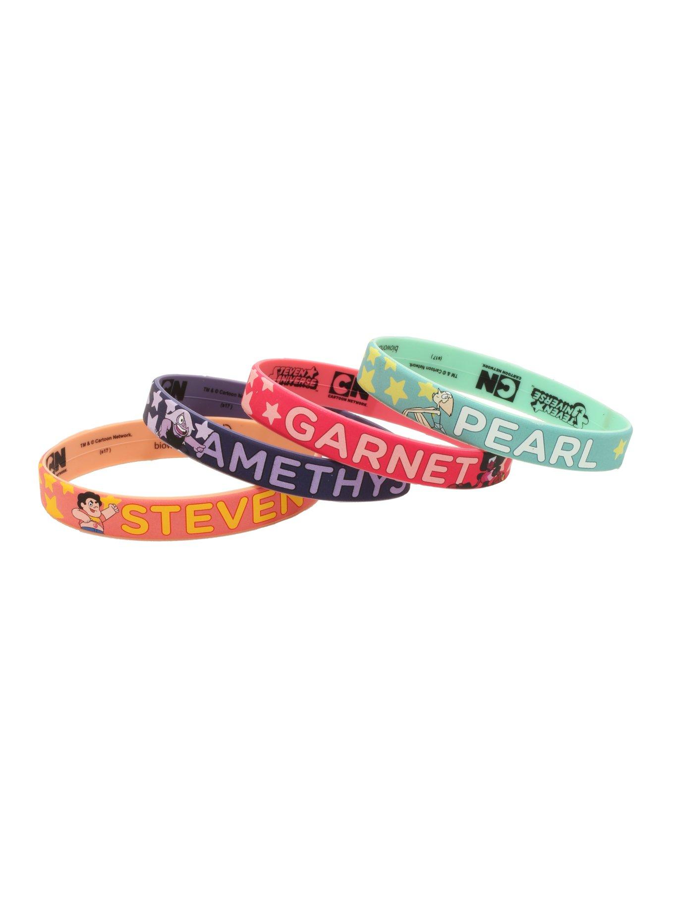 Steven Universe Characters Rubber Bracelet Set, , alternate